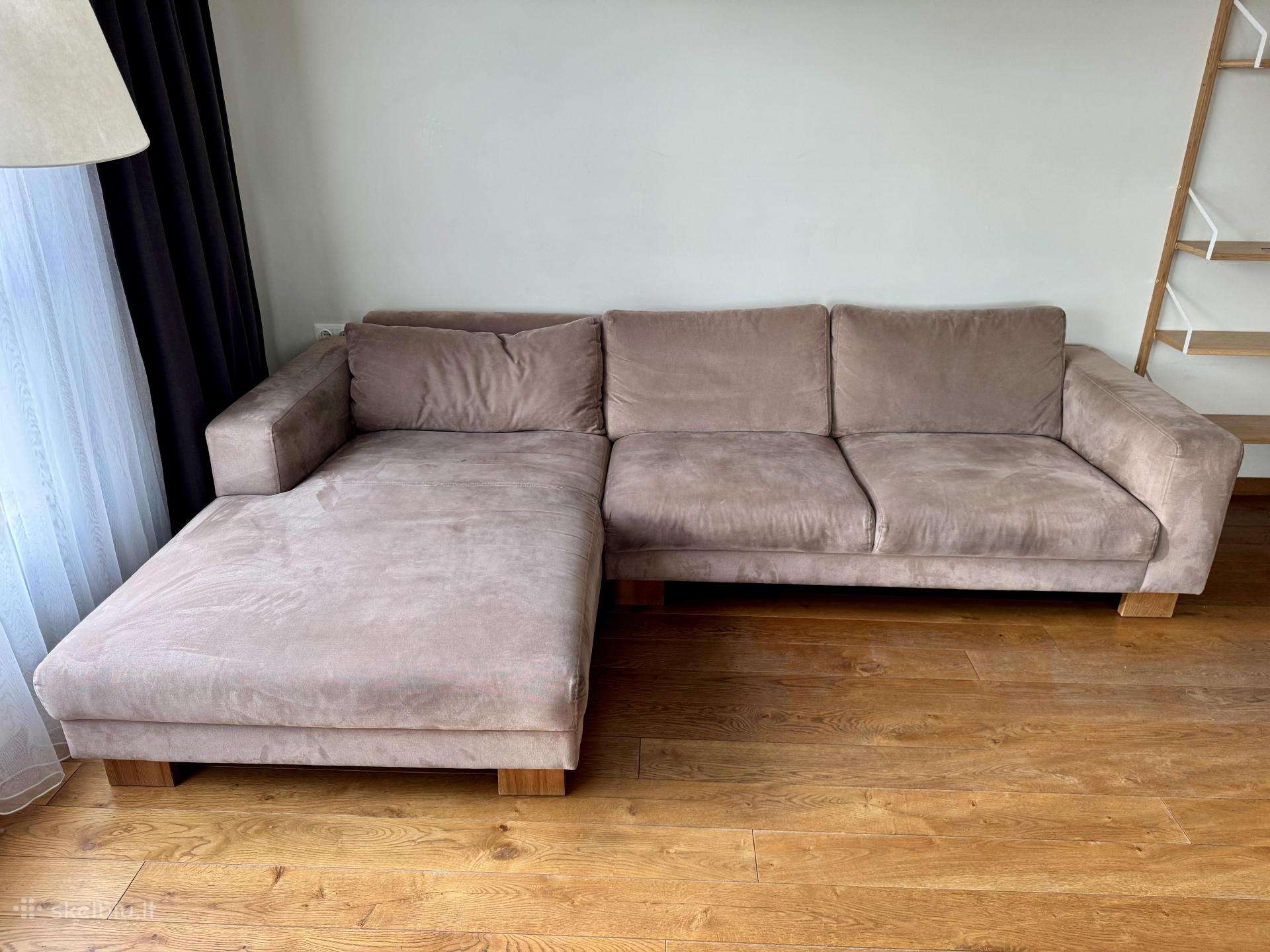 Kokybiška Softrend sofa-kampas su pufu