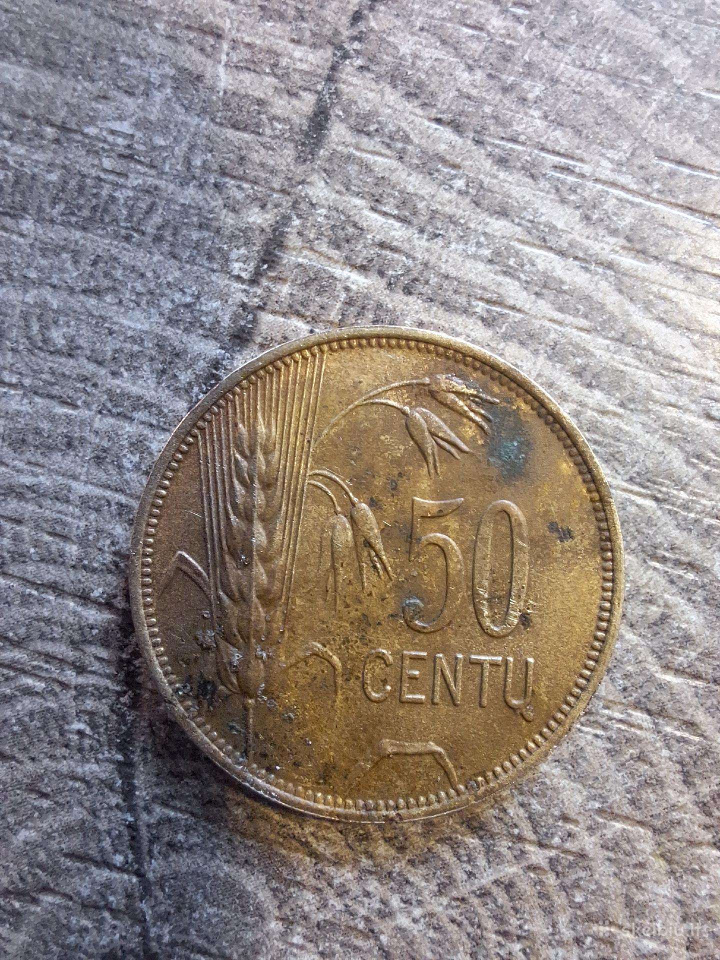 Smetoniška 50 Cnt Moneta Ir 10 Centų