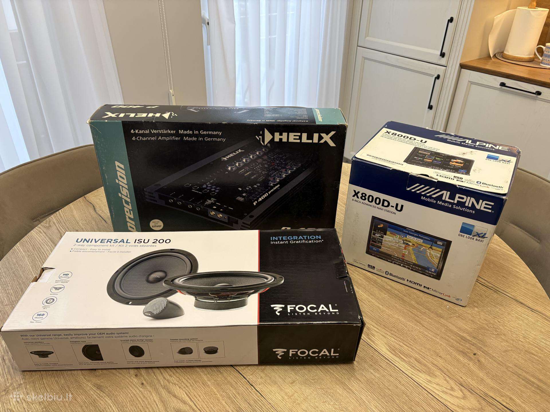 Alpine X800d-u, Focal Isu 200, Helix P400 T5/t6