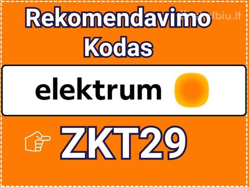 Elektrum Kodas Zkt29 15€ Dovana (Rekomendacija)