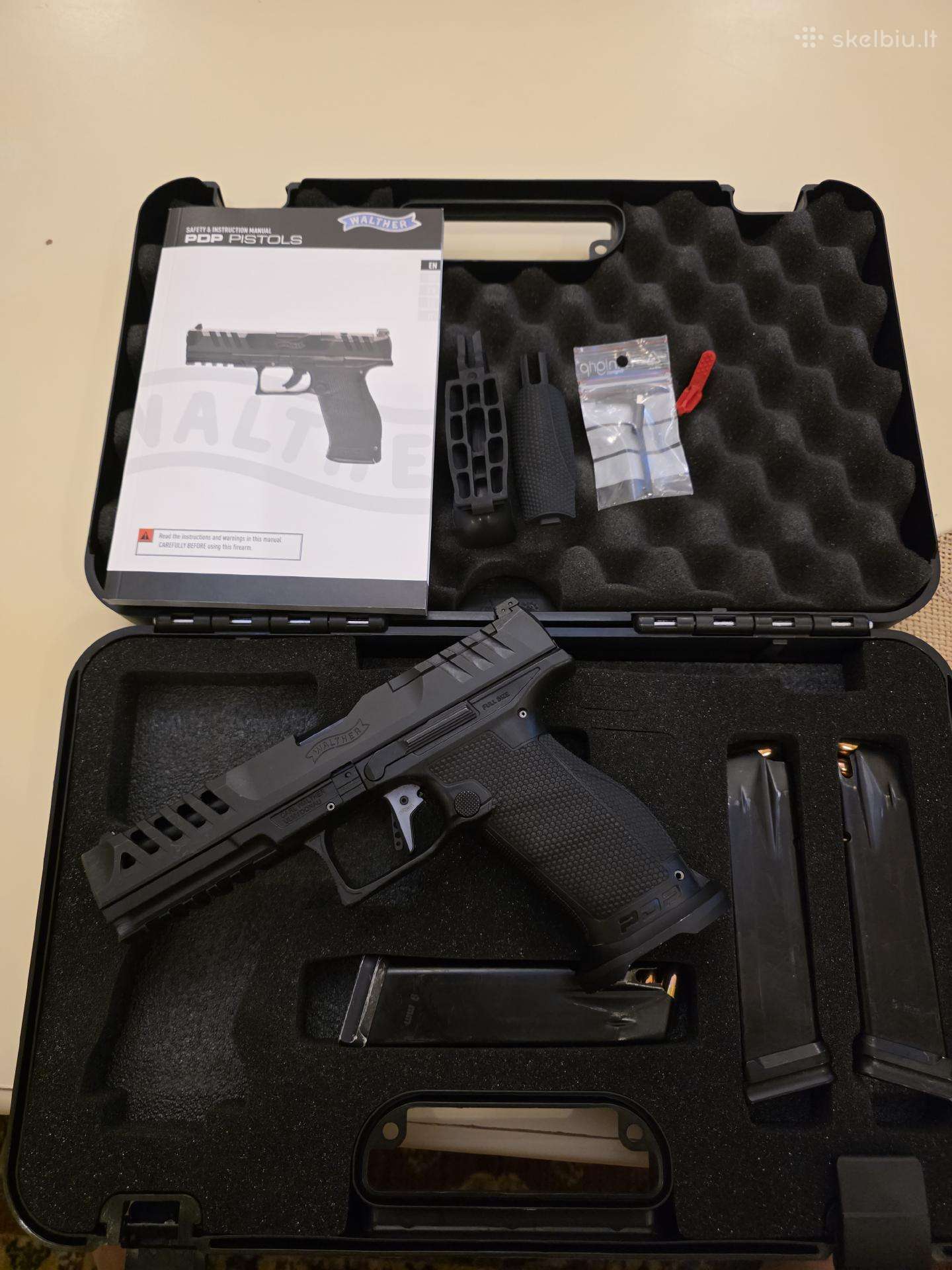 Parduodu pistoletą Walther Pdp Match 9mm