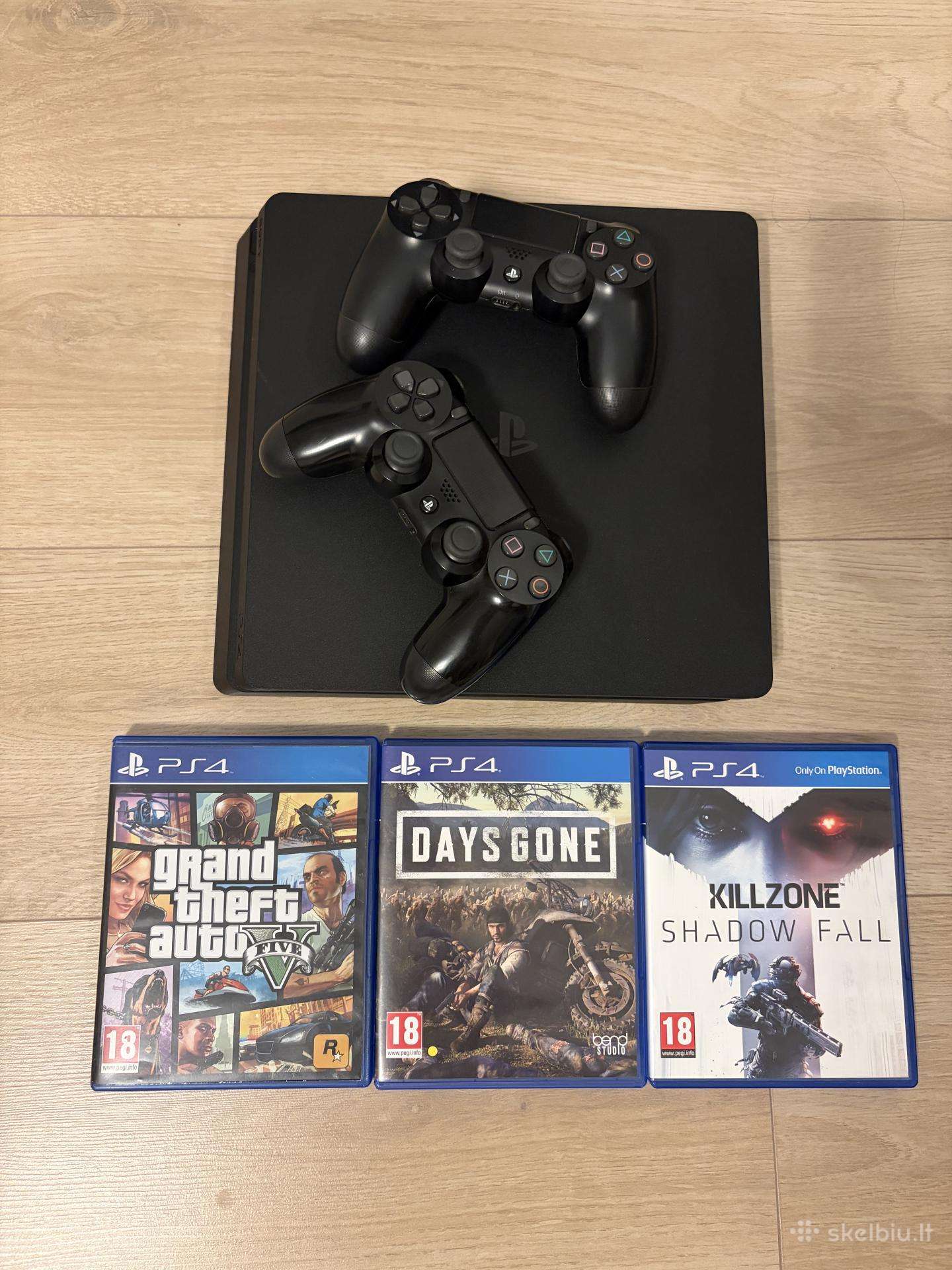 Playstation 4 Slim 1tb + 3 žaidimai