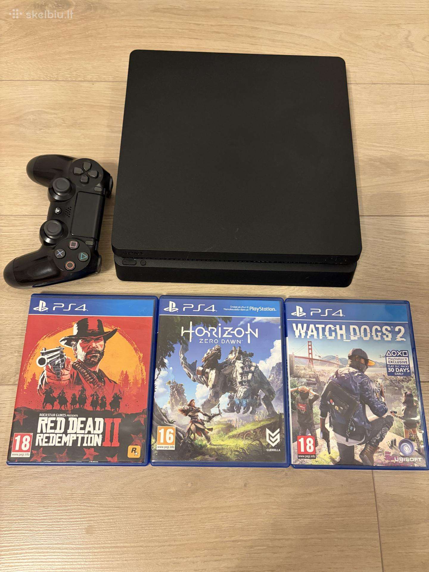 Ps4 slim 500gb + Žaidimai