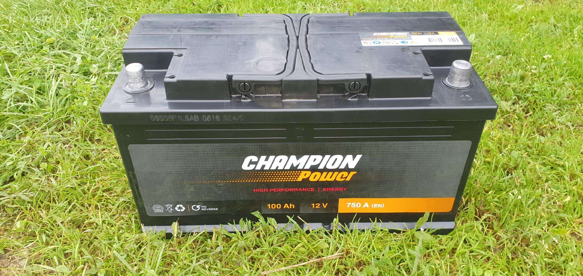 Akumuliatorius Champion Power 100ah 12 v 750a