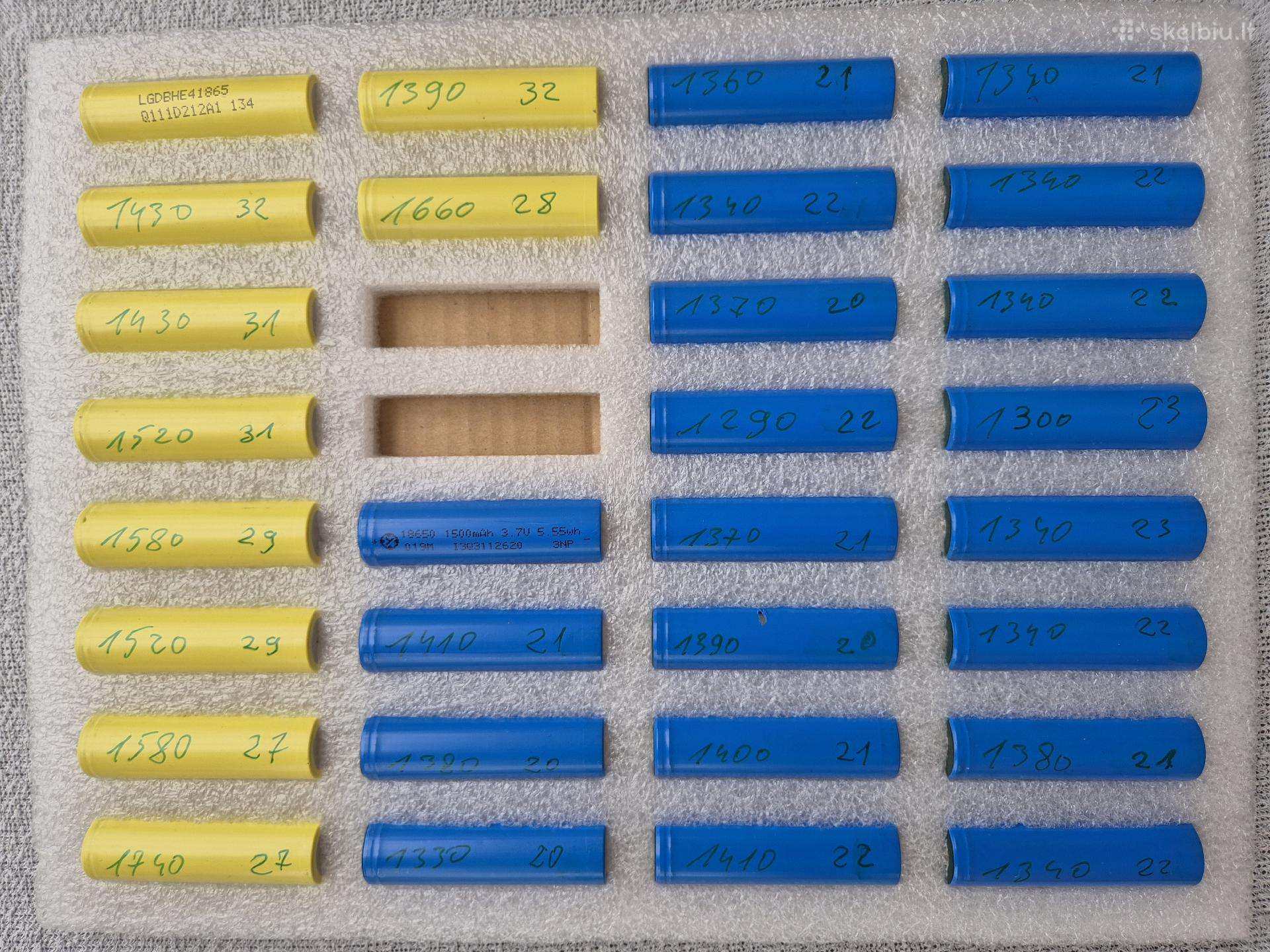 Testuotos Li-ion celės nuo 0,20 eur
