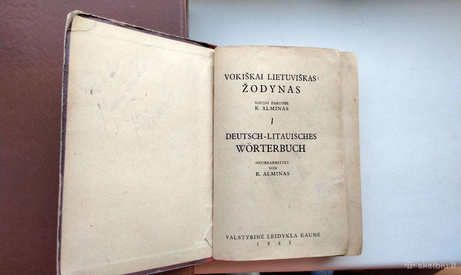 Vokiškai lietuviškas žodynas. 1943 m.