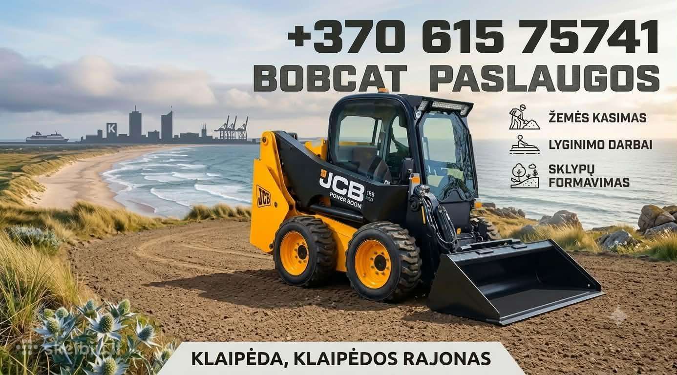 Bobcat- mini krautuvo paslaugos.