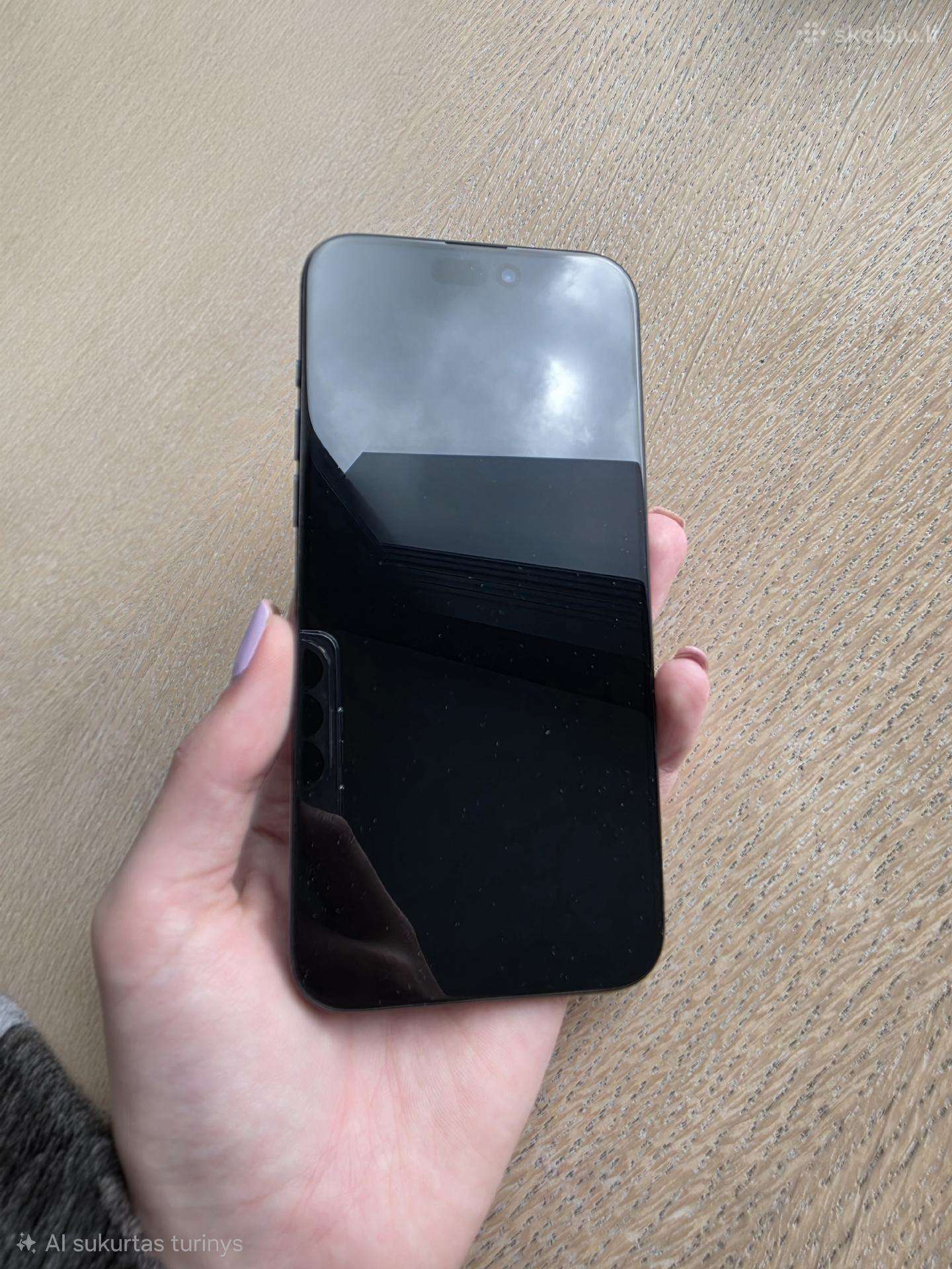 iPhone 15 pro max 256gb Mėlyna titanium
