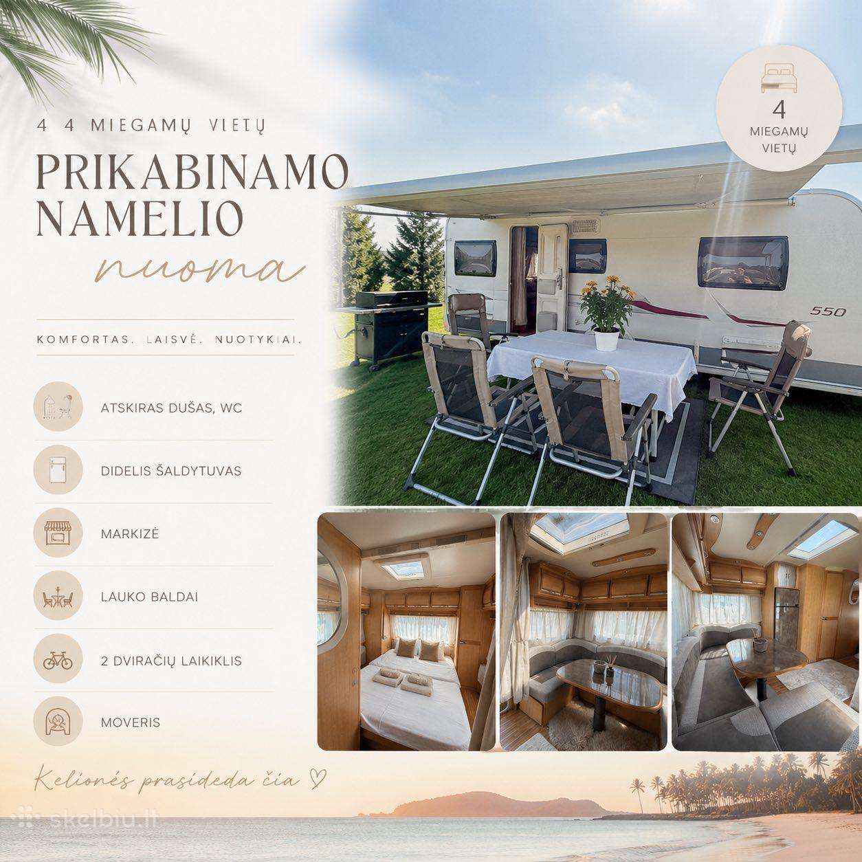 Prikabinamo namelio nuoma
