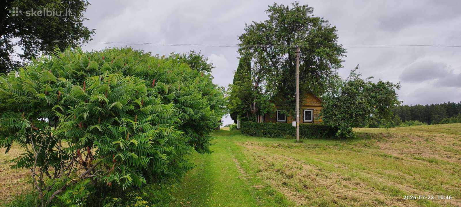 Sodyba prie upės su 5,96 ha žemės