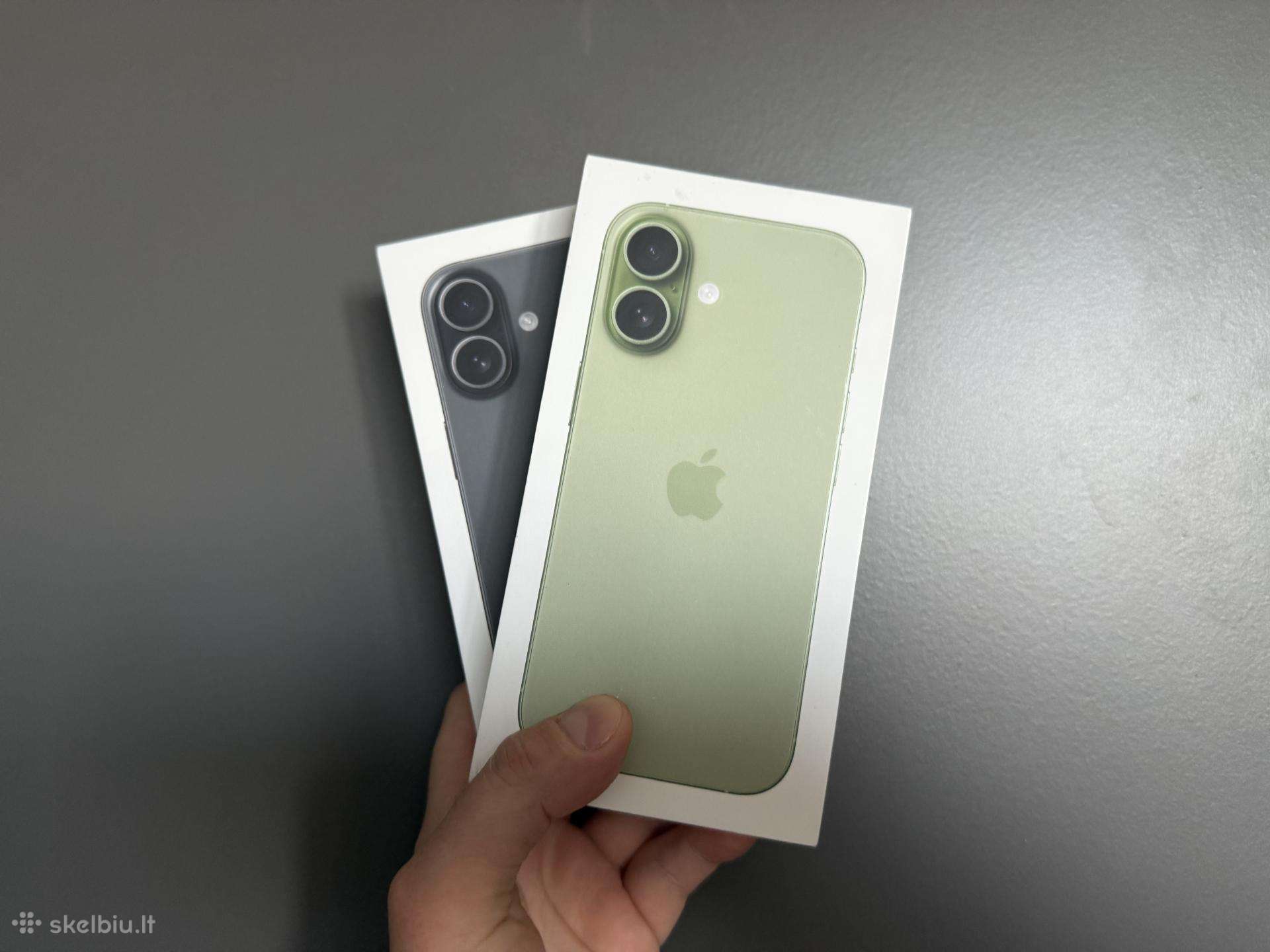Nauji iPhone 17 256gb Sage ir Black