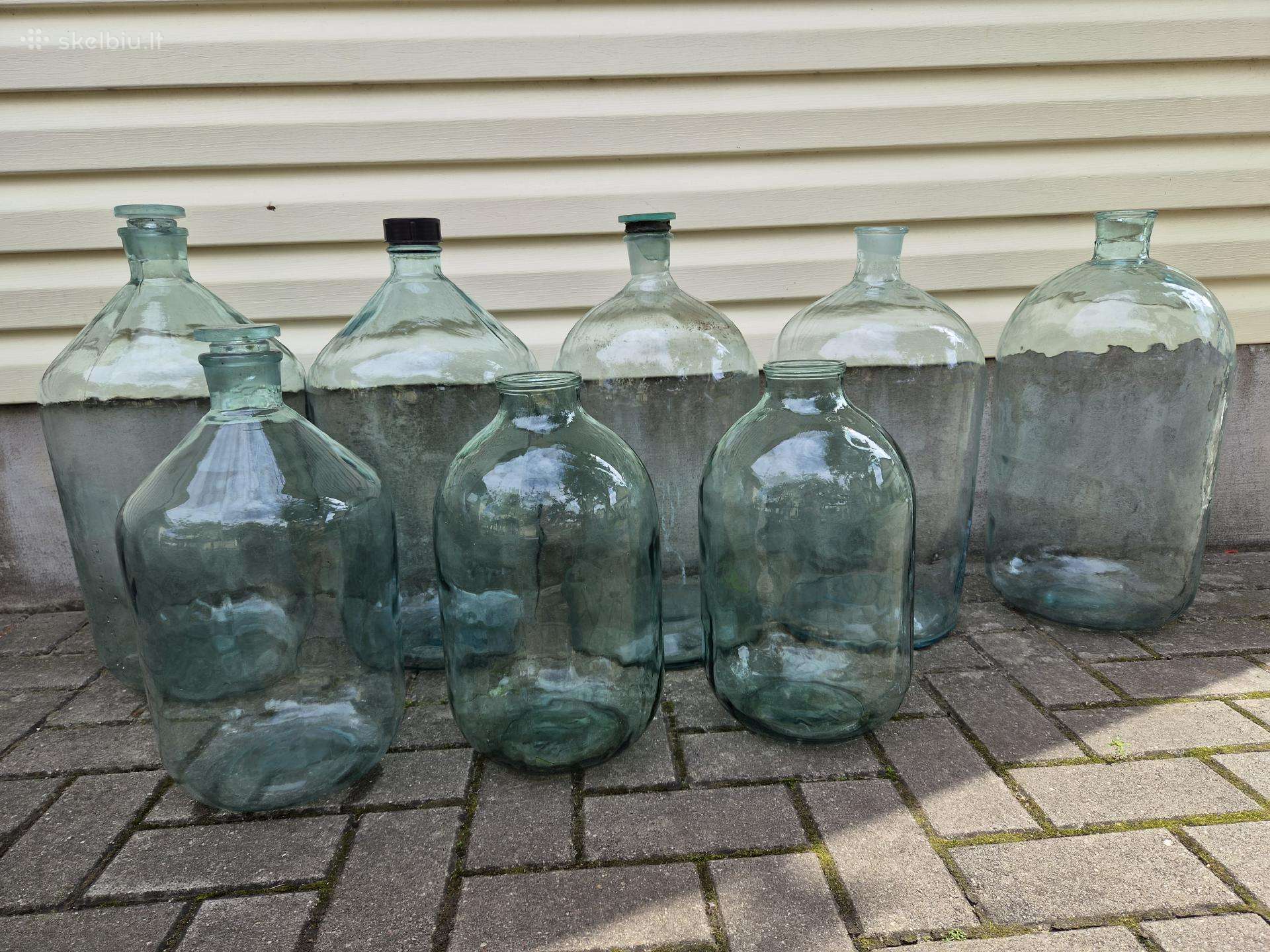 10l 15l ir 20l stiklainiai