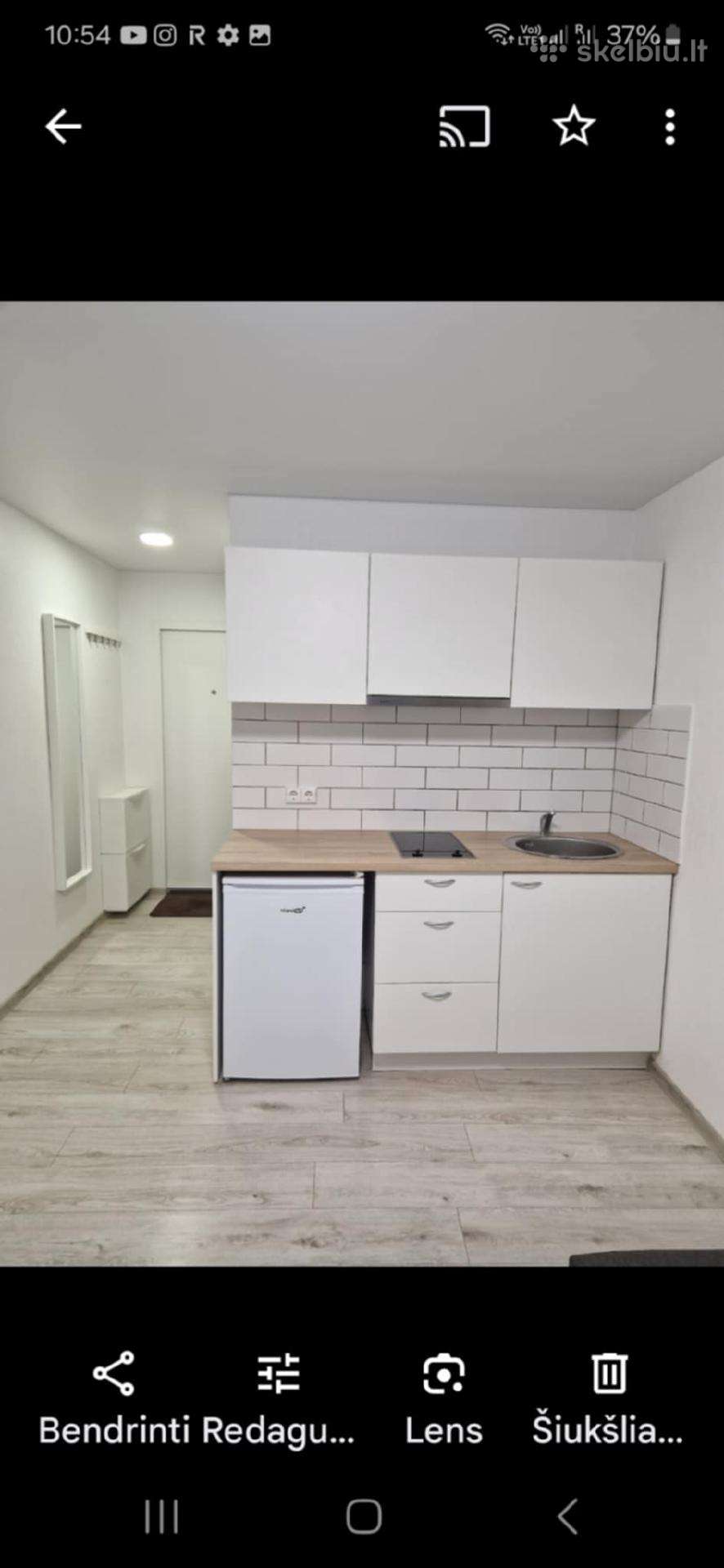 Išnuomojamas 18 kvadrat butas Raudondvario pl.