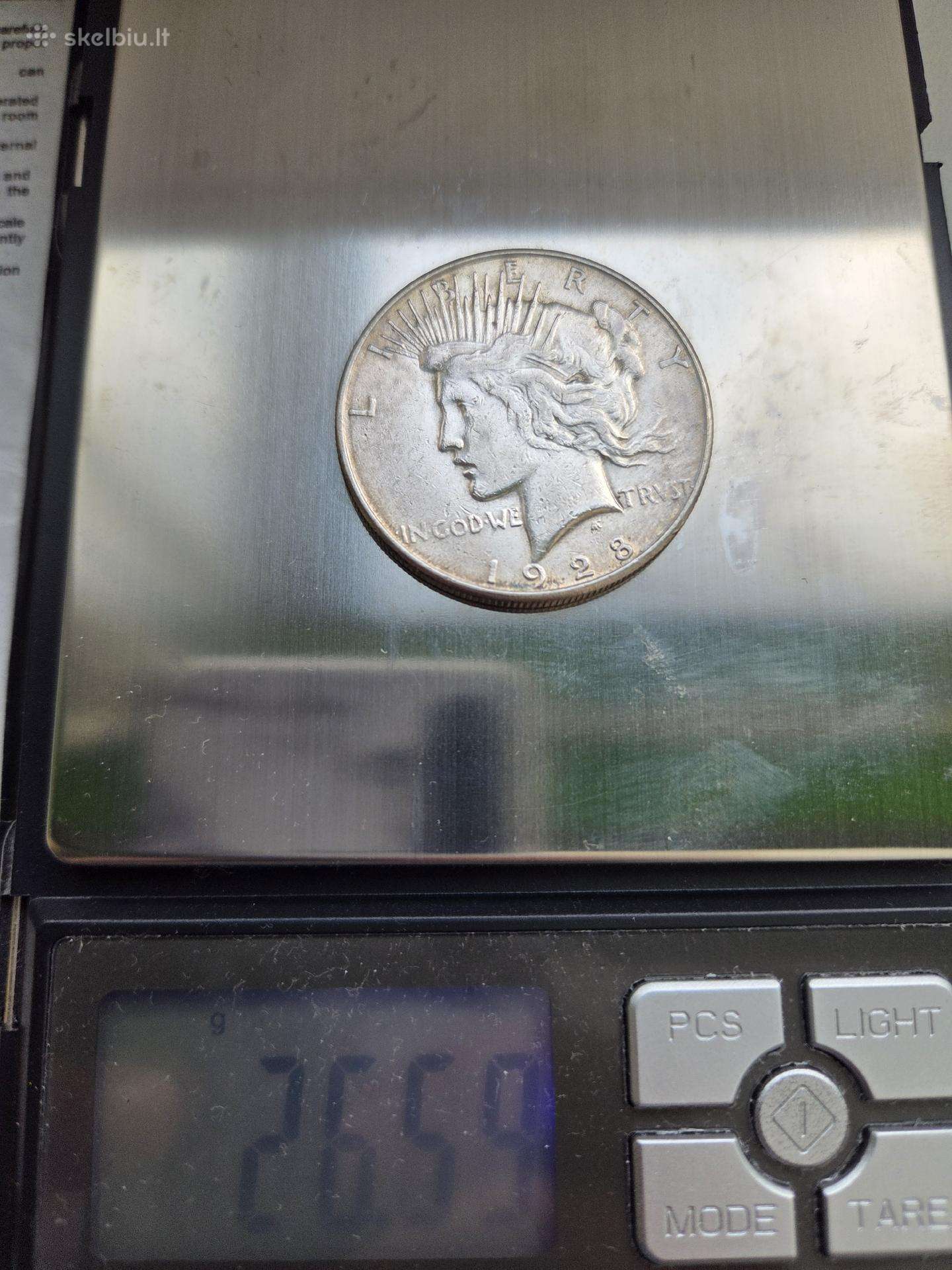 Sidabrinė moneta, 1 peace dollar