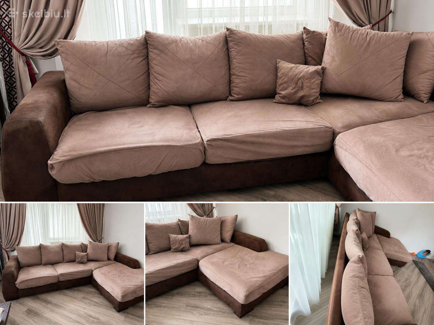 Parduodamas kampas -sofa