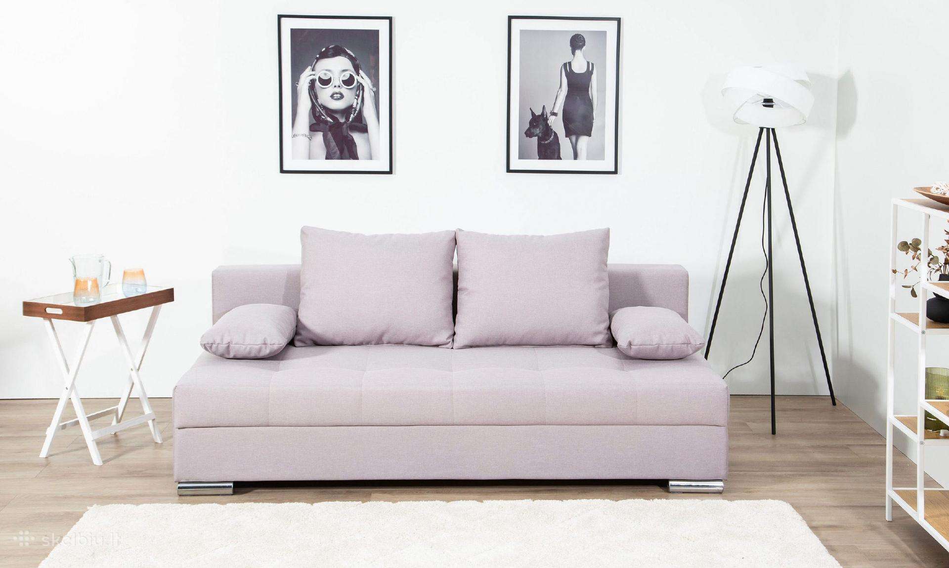 Nauja sofa lova su patalynės dėže