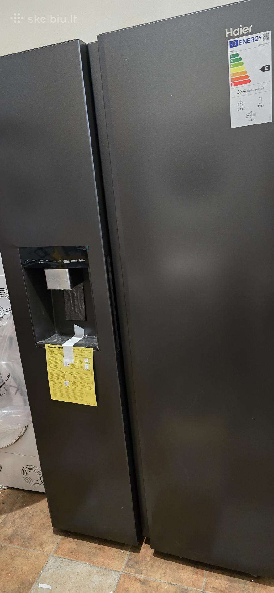 Amerikietiško stiliaus šaldytuvas Haier Hsw59f18ei