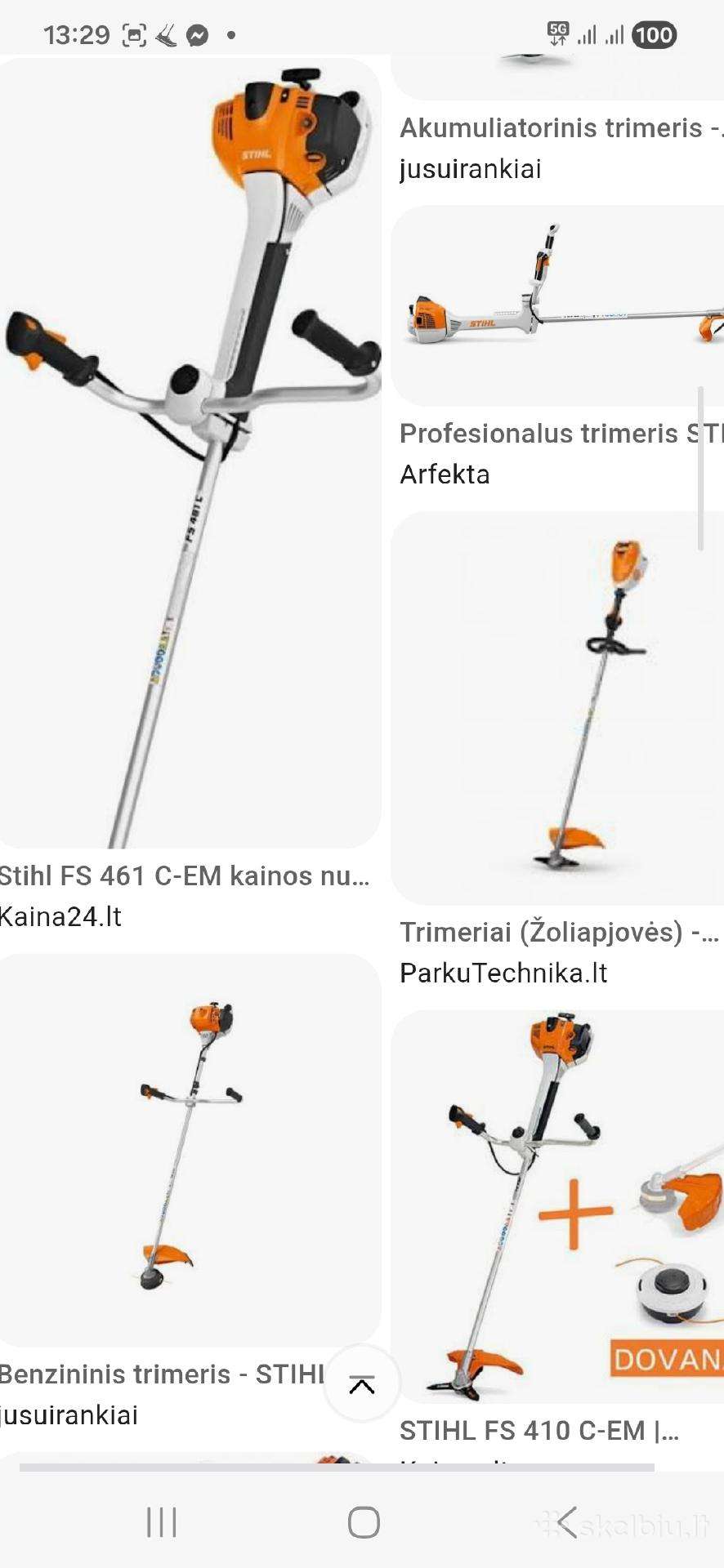 Trimeriai stihl perku