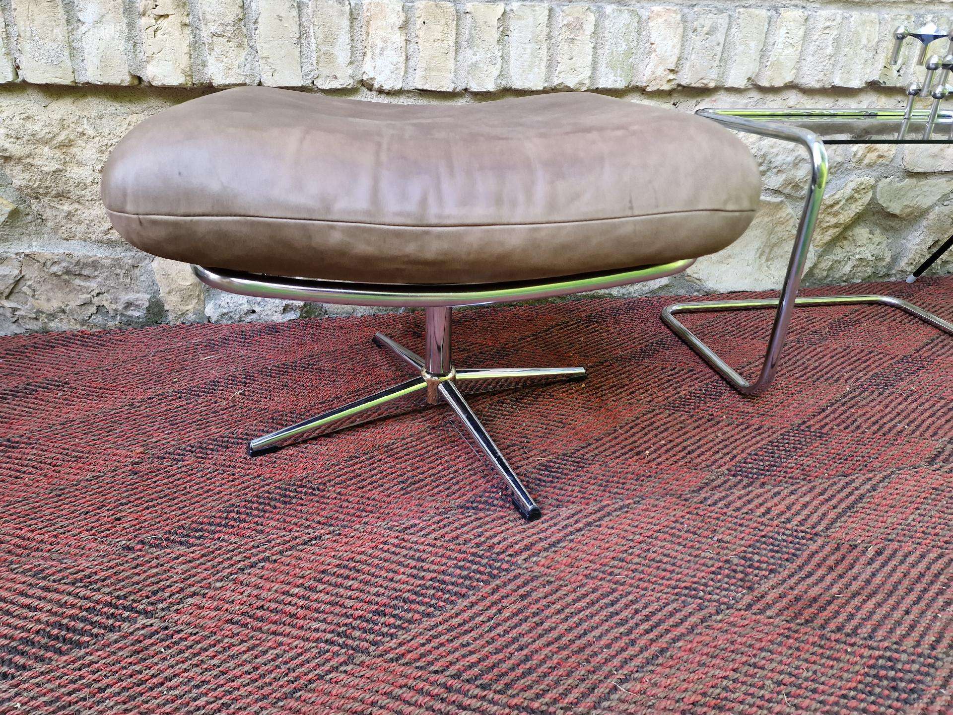 Vintažinis mid century Bauhaus st.pakojis/pufas