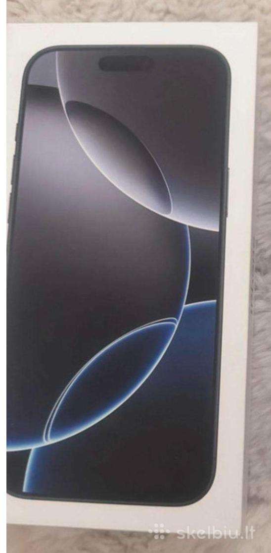 iPhone 16 Pro Max 256gb Naujas Baterija100%
