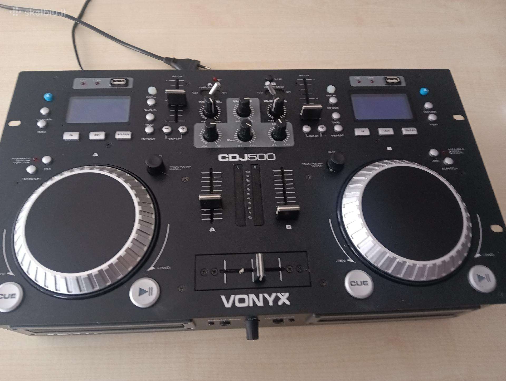 Vonyx Cdj450 Djpultas CD/mp3/usb grotuvas mikšeris