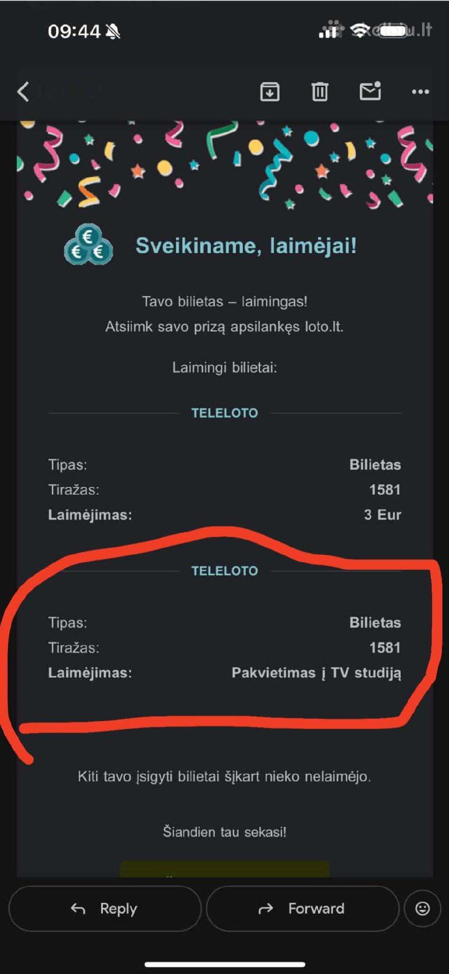 Teleloto pakvietimas i studija 2026-08-02