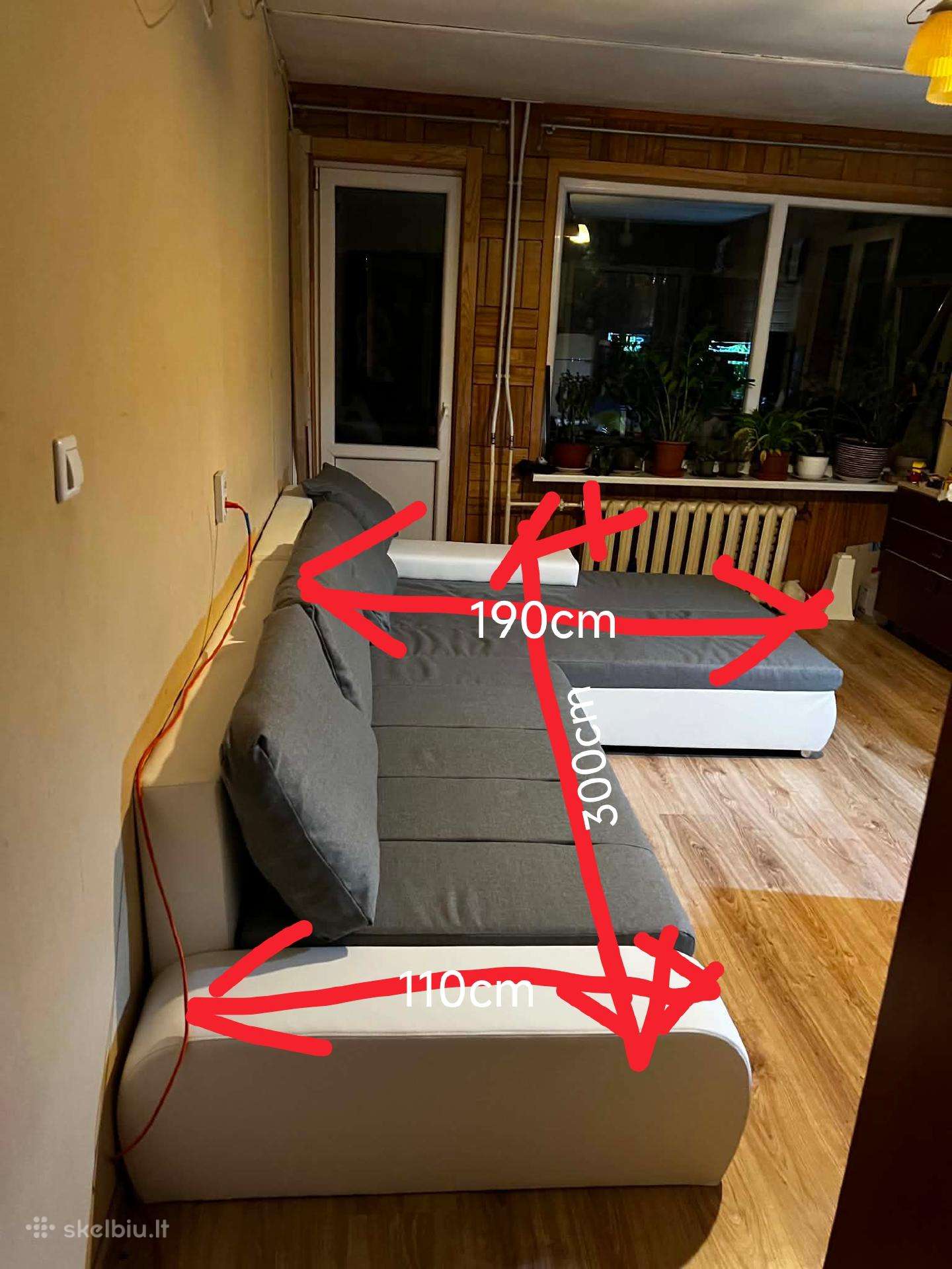 Atiduodu sofa lovą kampą.