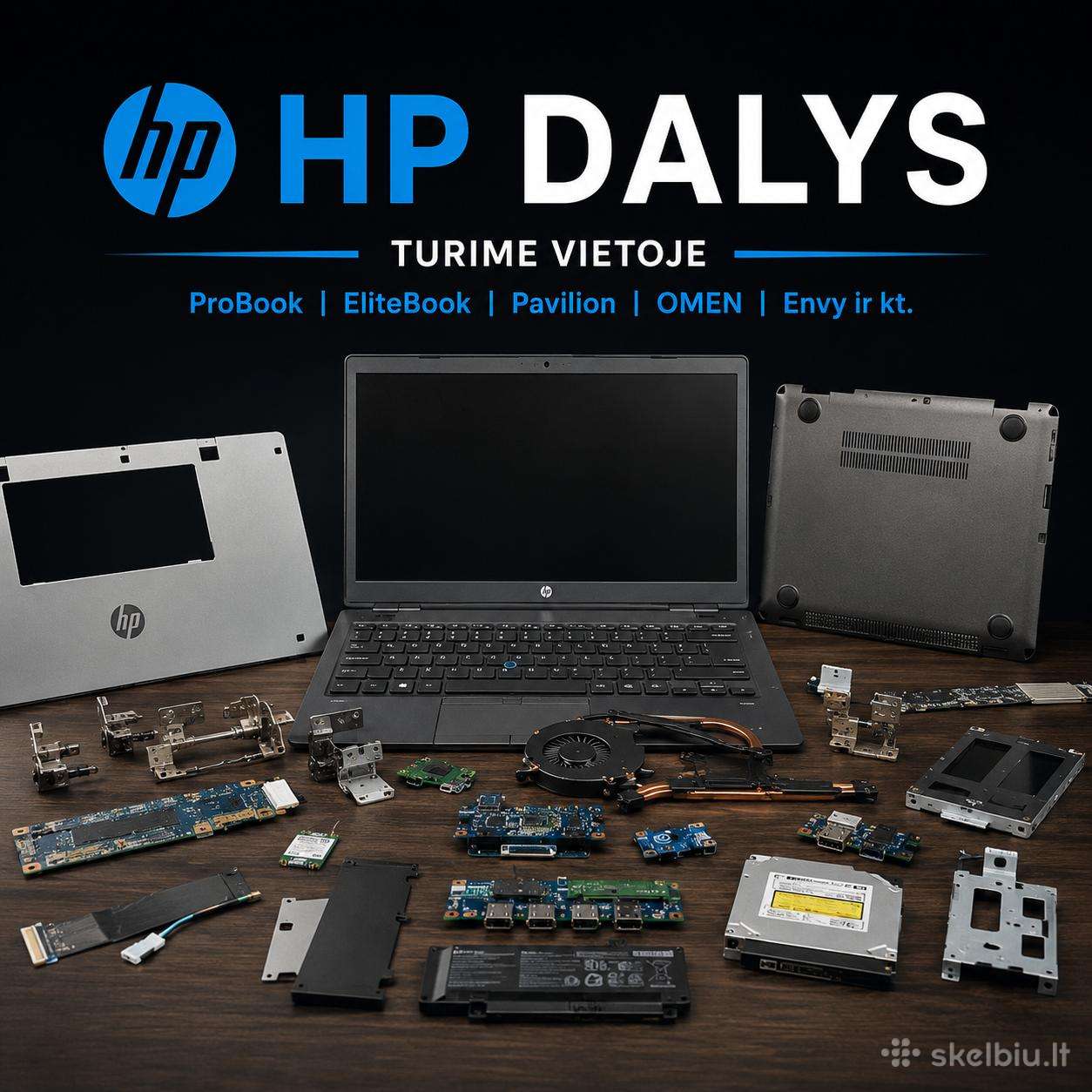 Hp nešiojamų kompiuterių dalys