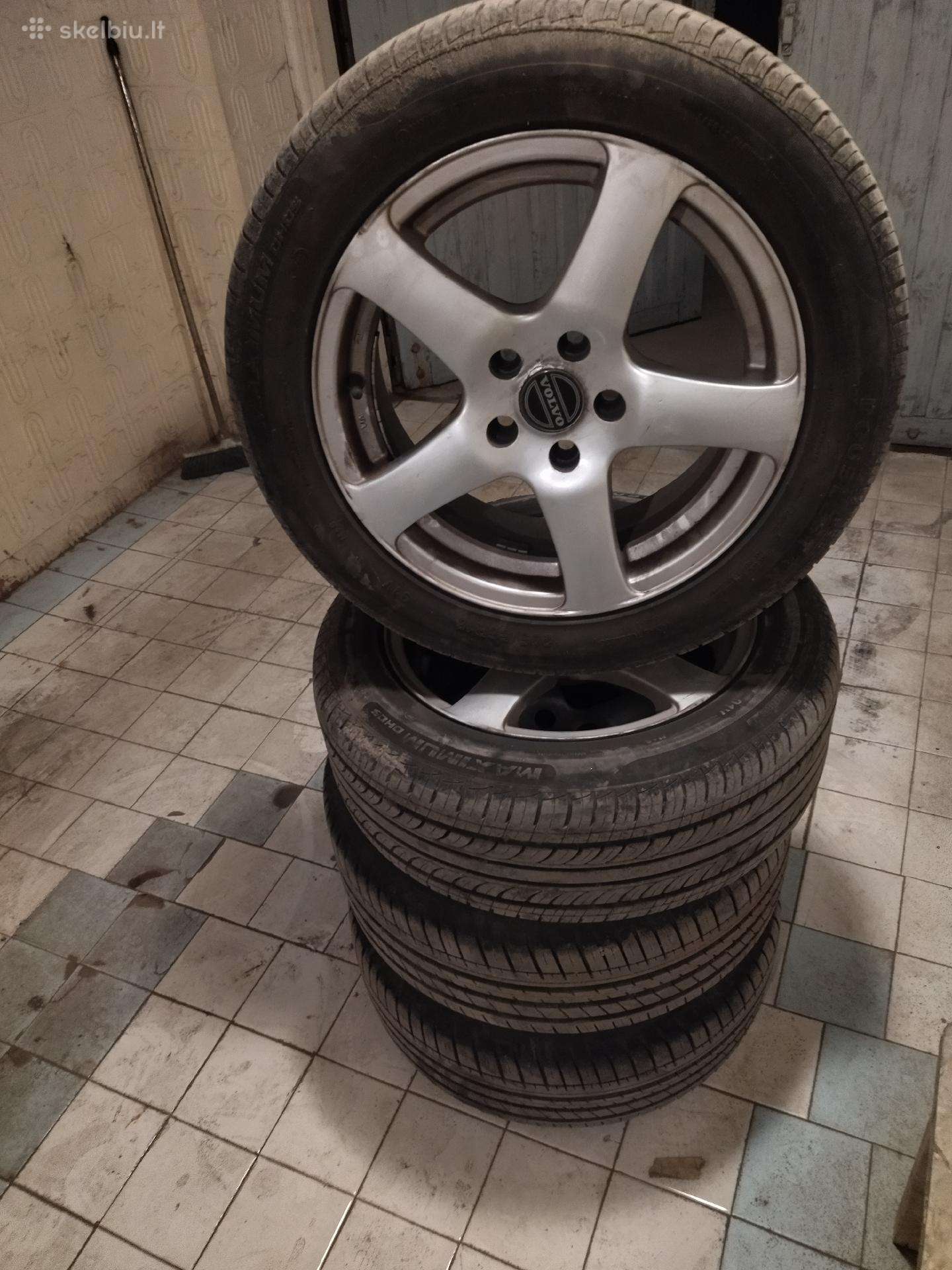 R16 ratai su vasarinėm padangom 205/55