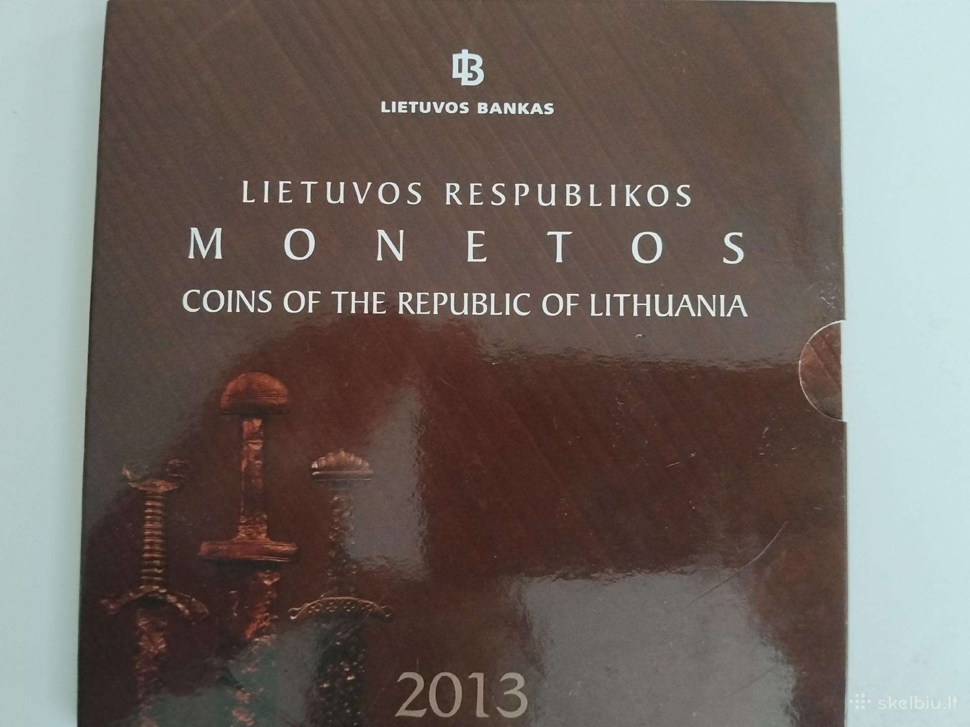 Lb 2013 apyvartinių litų monetų rinkinys LDK
