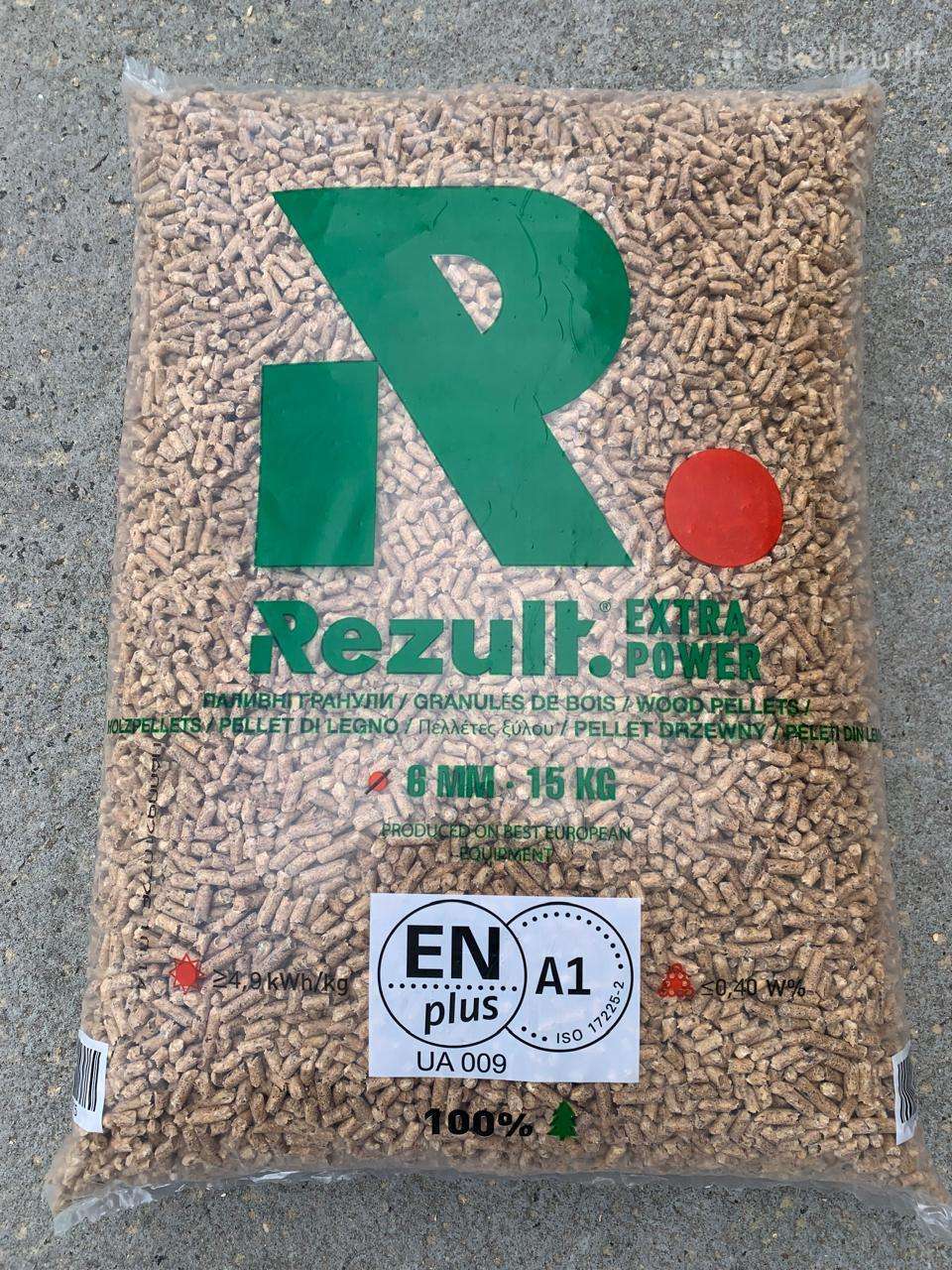 Enplus A1 medžio granulės – Premium kokybė