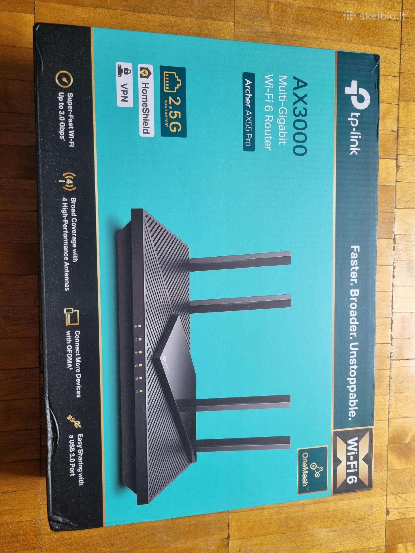 Maršrutizatorius Tp-link Ax3000 (Archer Ax55 Pro)