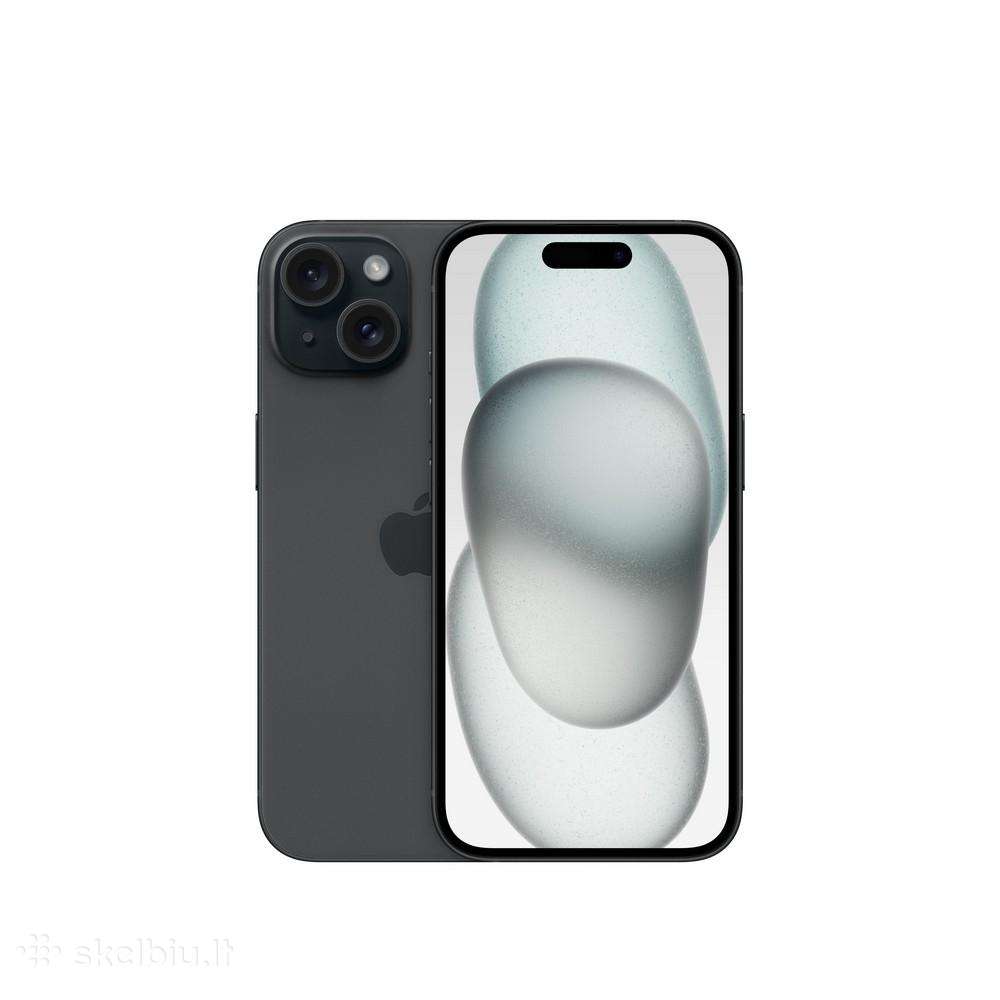 iPhone 15 128 GB, baterija 100% - 450 Eur