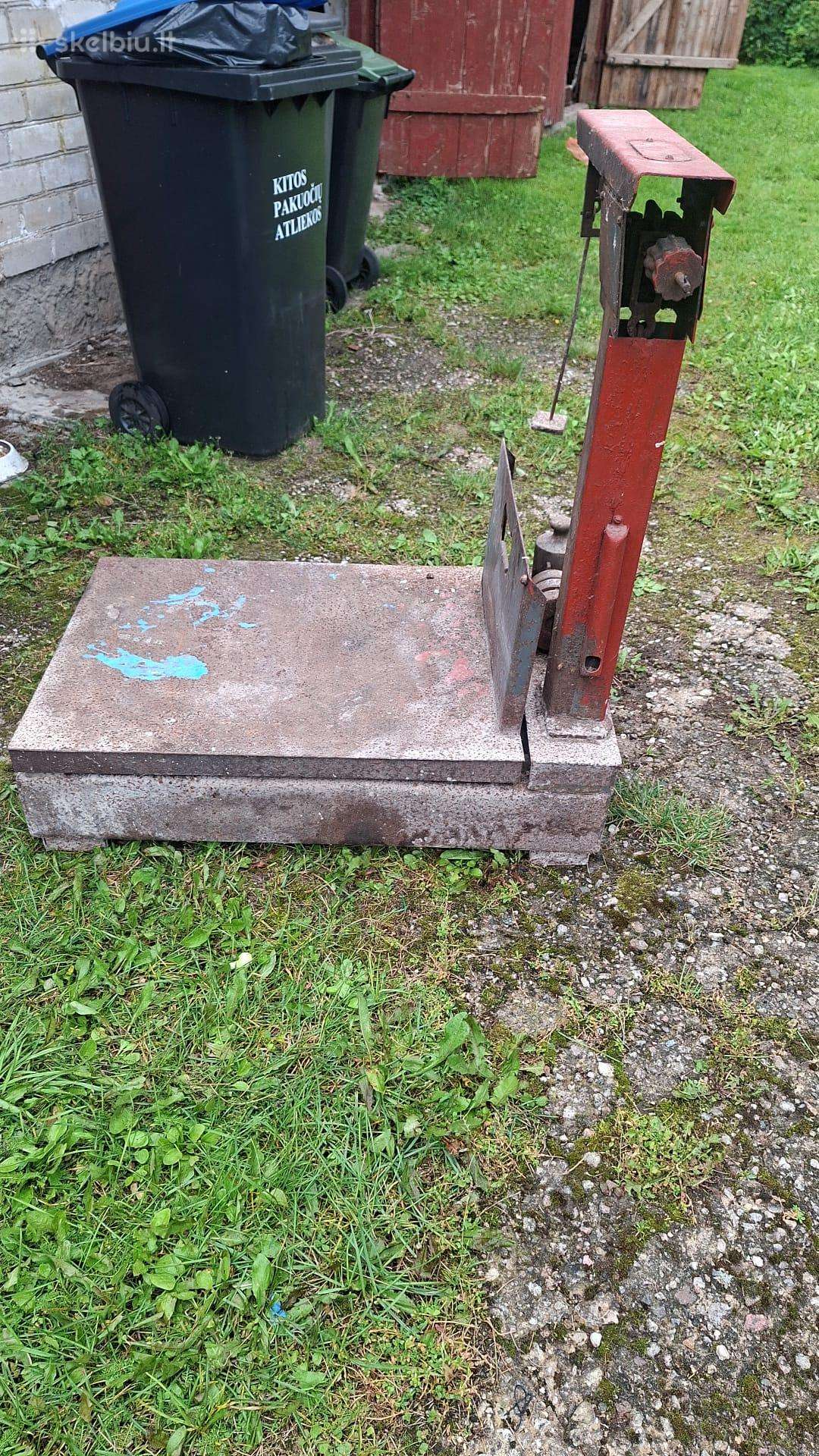 Senos mechaninės platforminės svarstyklės