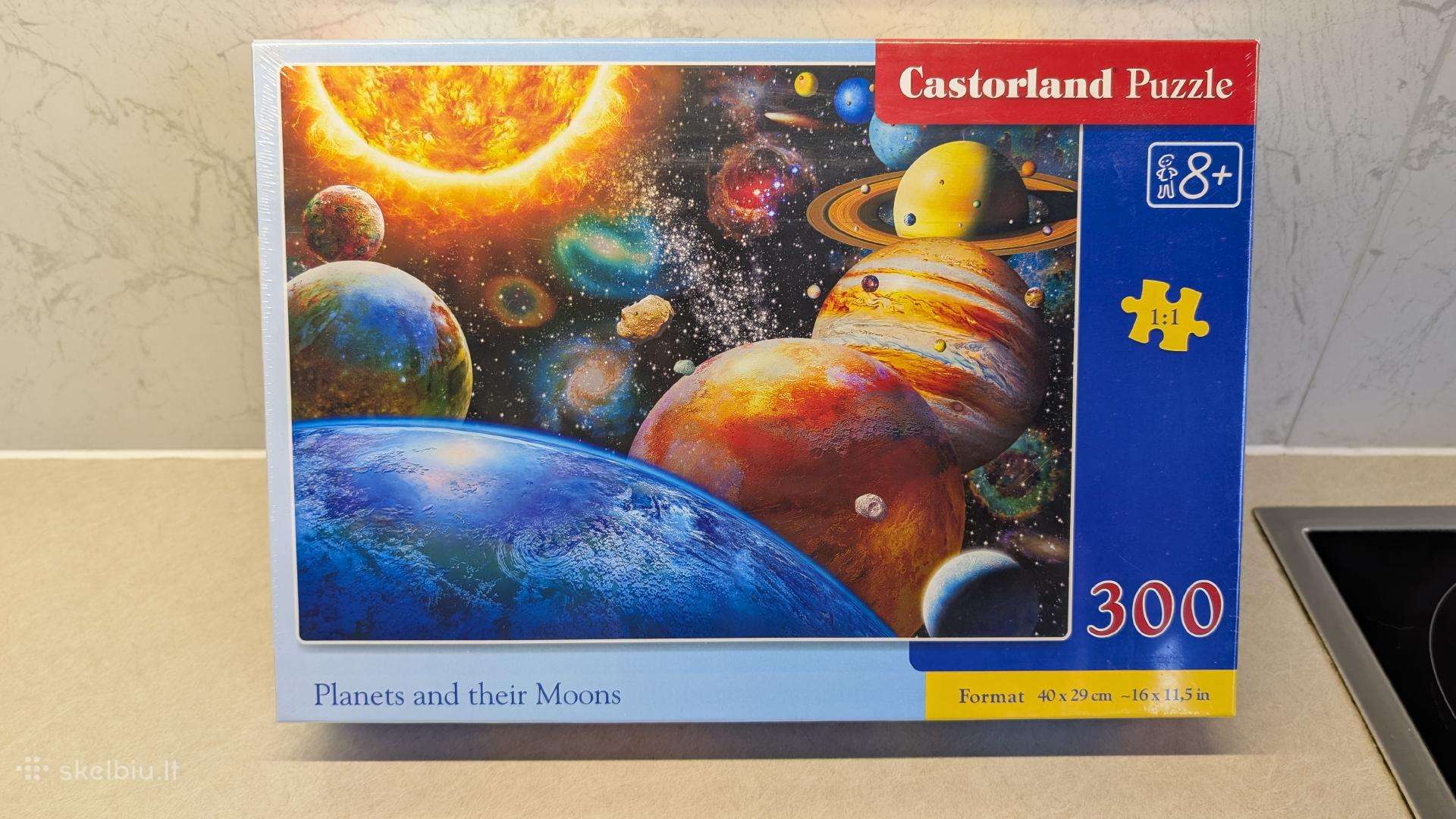 Planetos ir jų menuliai Puzzle