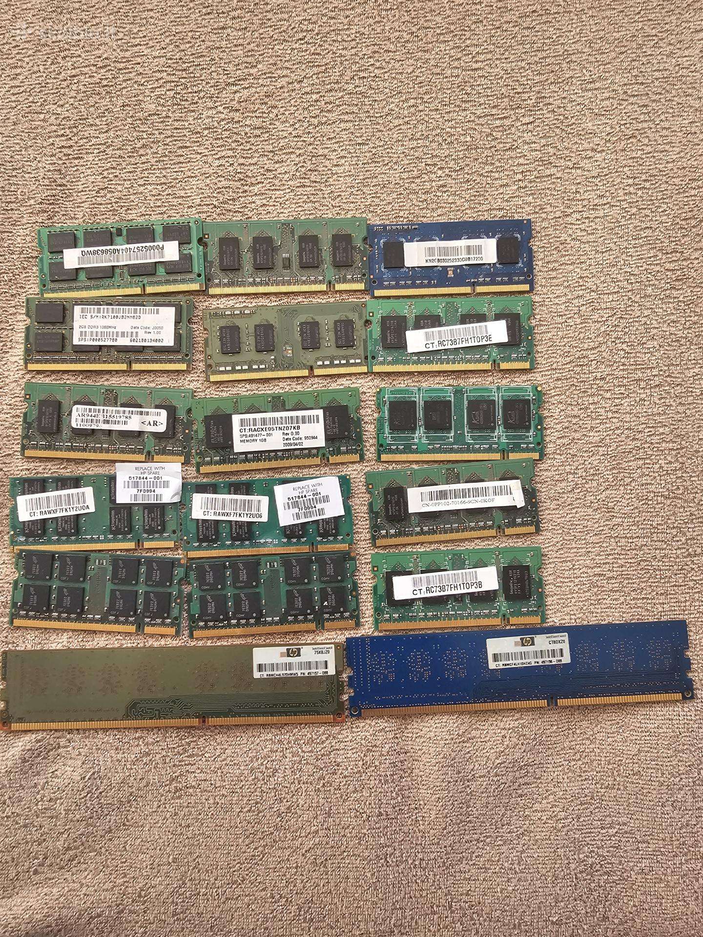 Laptopo ir stacionaro RAM po 1€