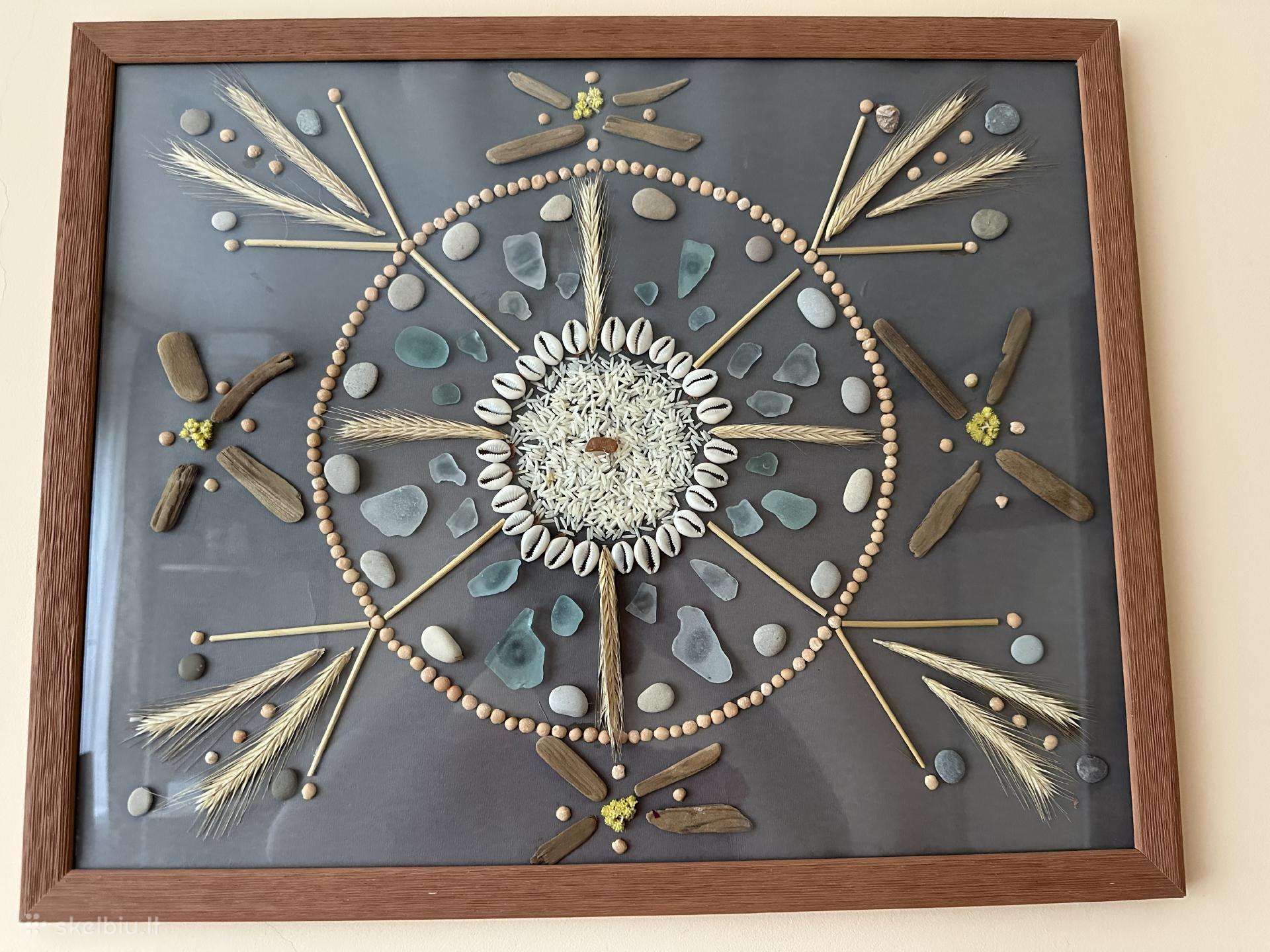 Rankų darbo paveikslas-mandala