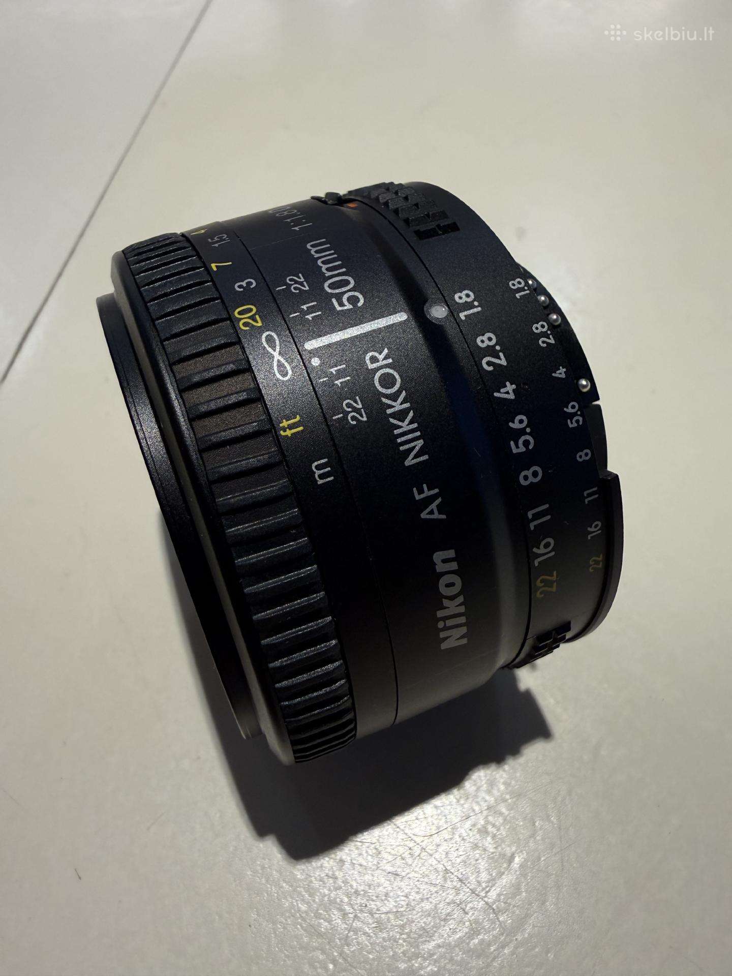 Nikon Af nikkor 50mm 1.8 objektyvas