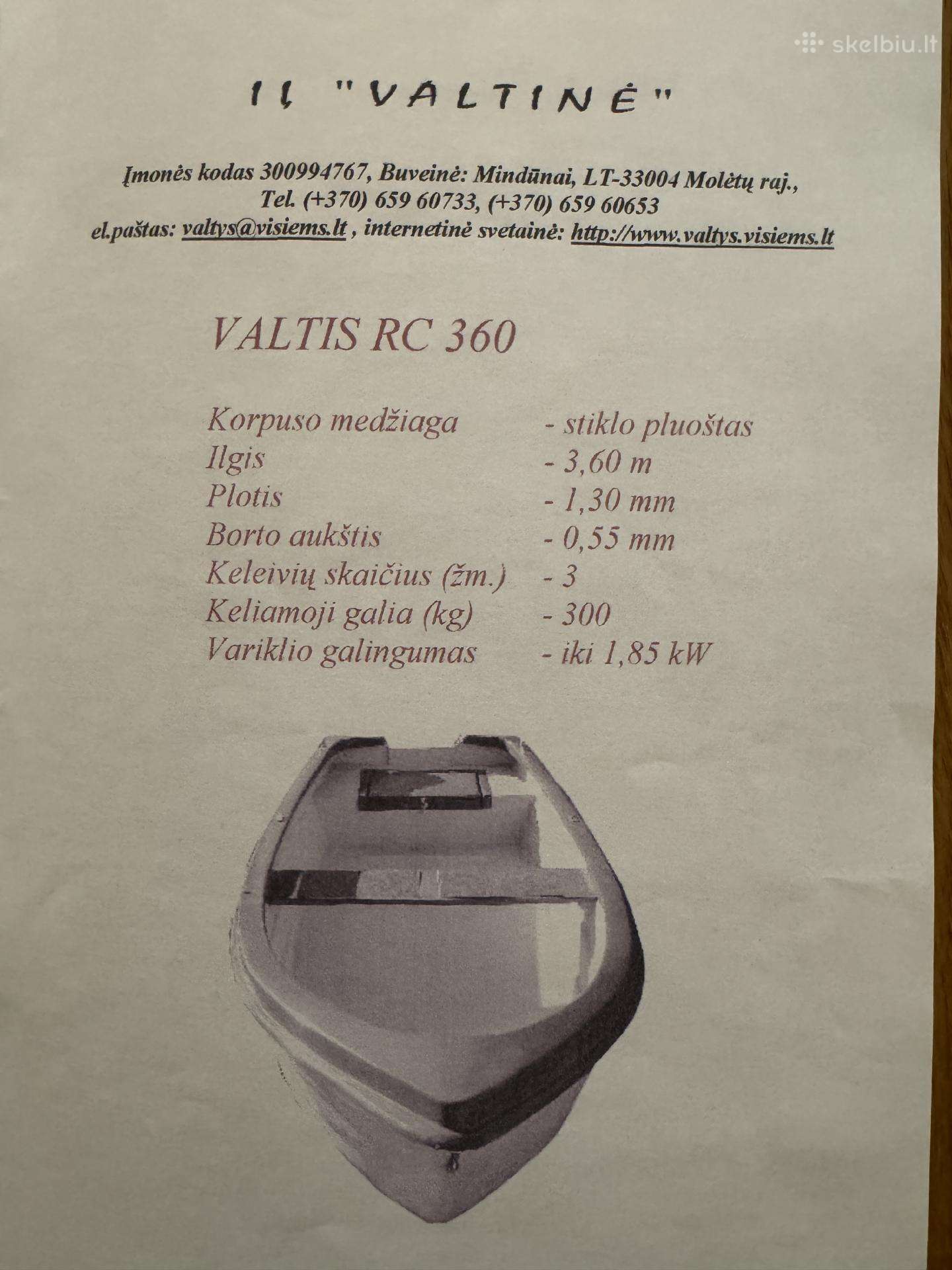 Valtinė, plastikinės valtys