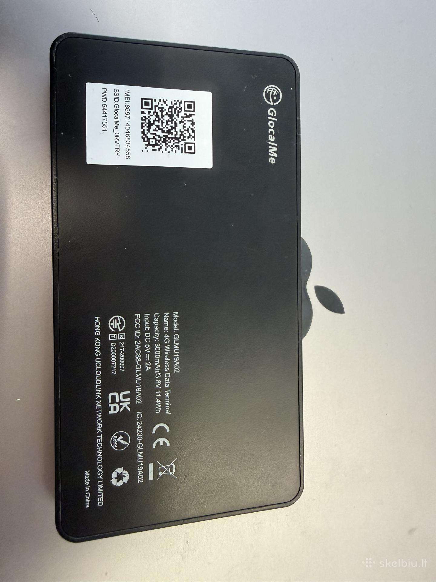 Glocalme“ nešiojamas 4G „wi-fi“ maršrutizatorius