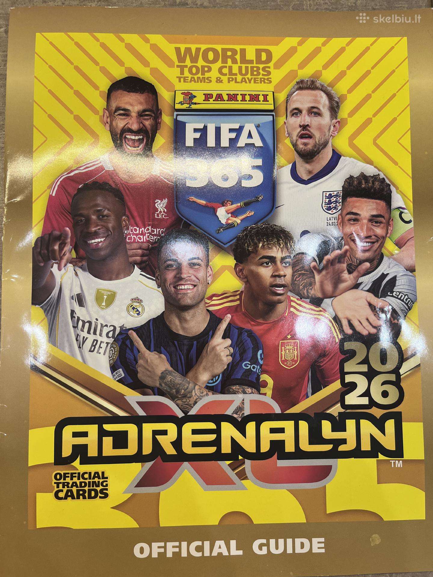 Adrenalyn Panini Fifa 365 2026 kortelės