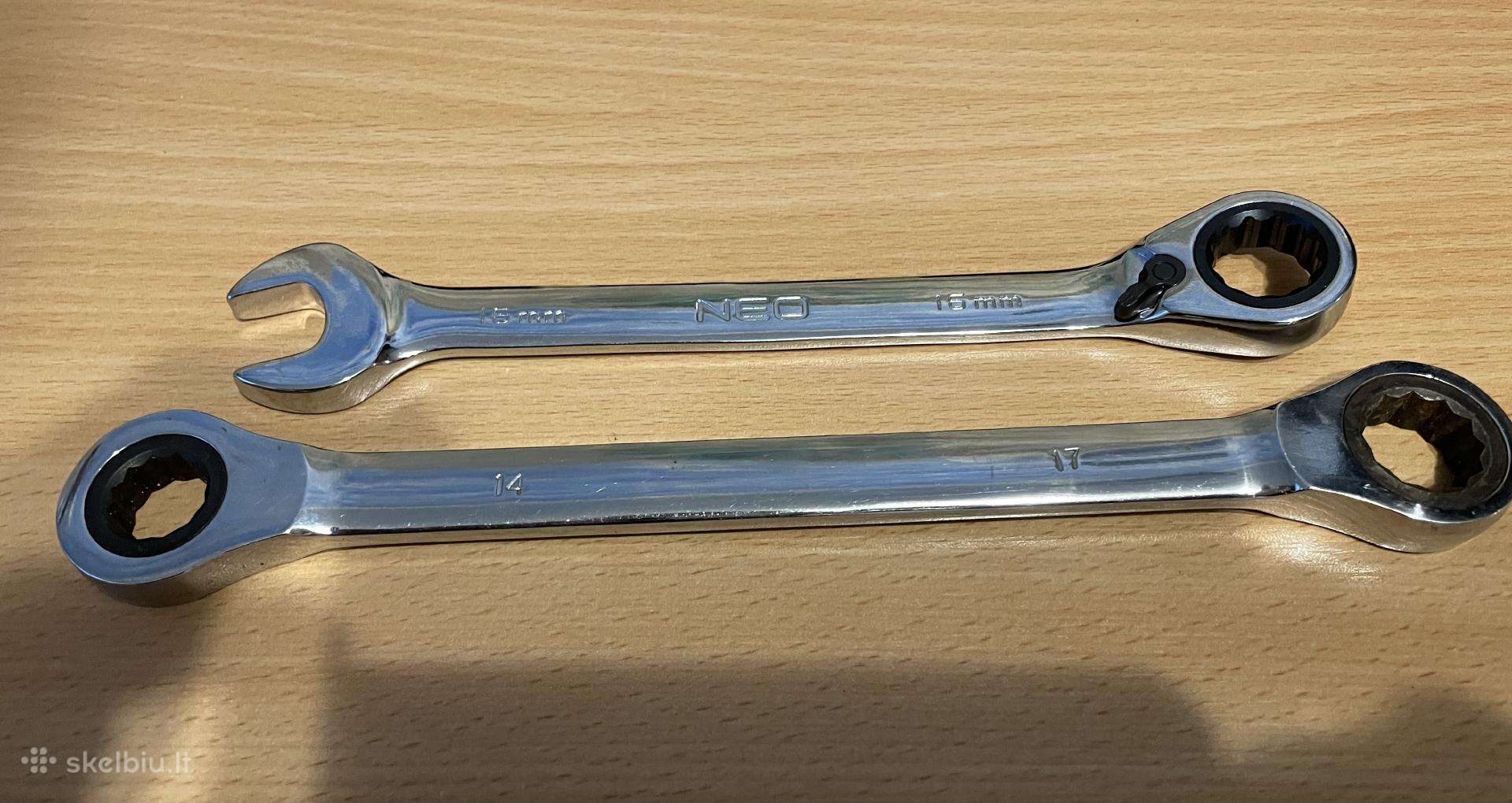 Terkšliniai raktai 16mm/14-17mm