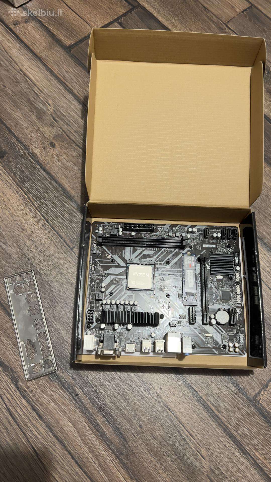 Gigabyte B450m V2 - Be Cpu ir M.2 SSD