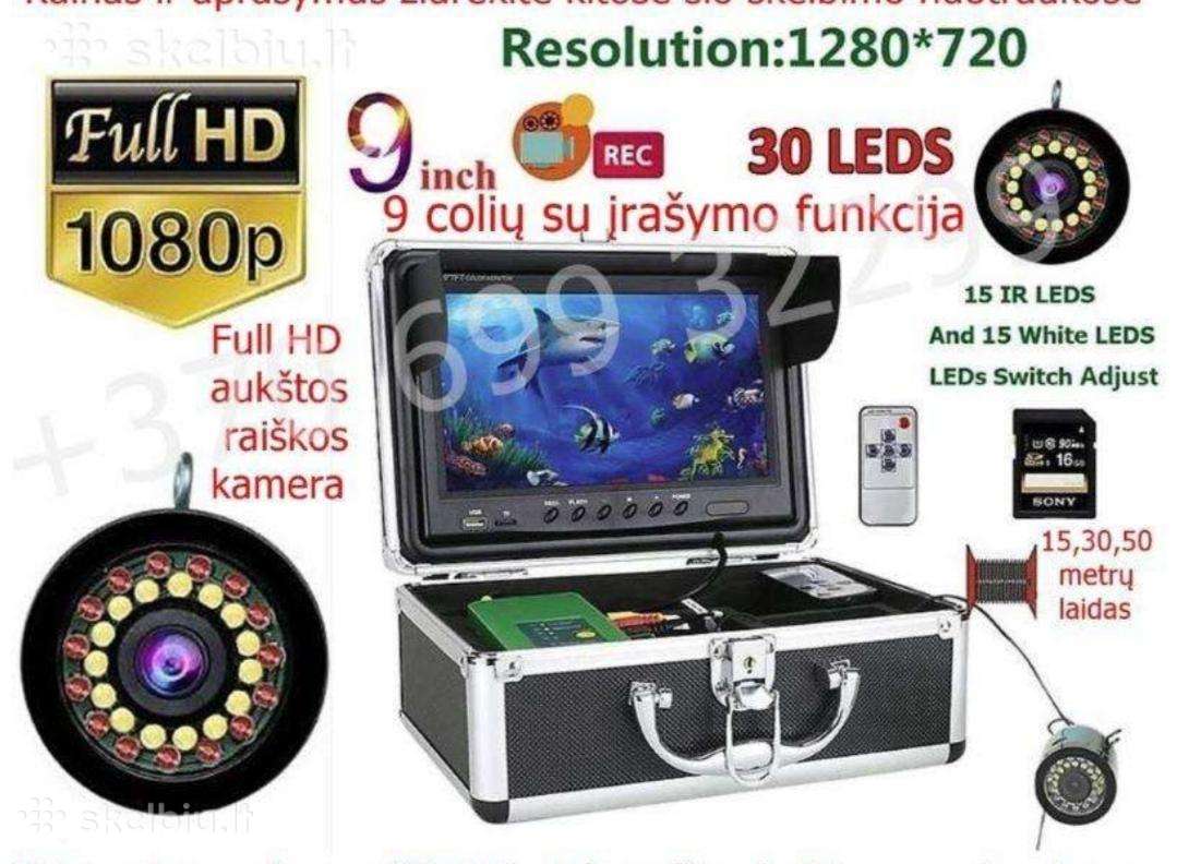 Povandenine kamera 9". Rasanti. 130 e.