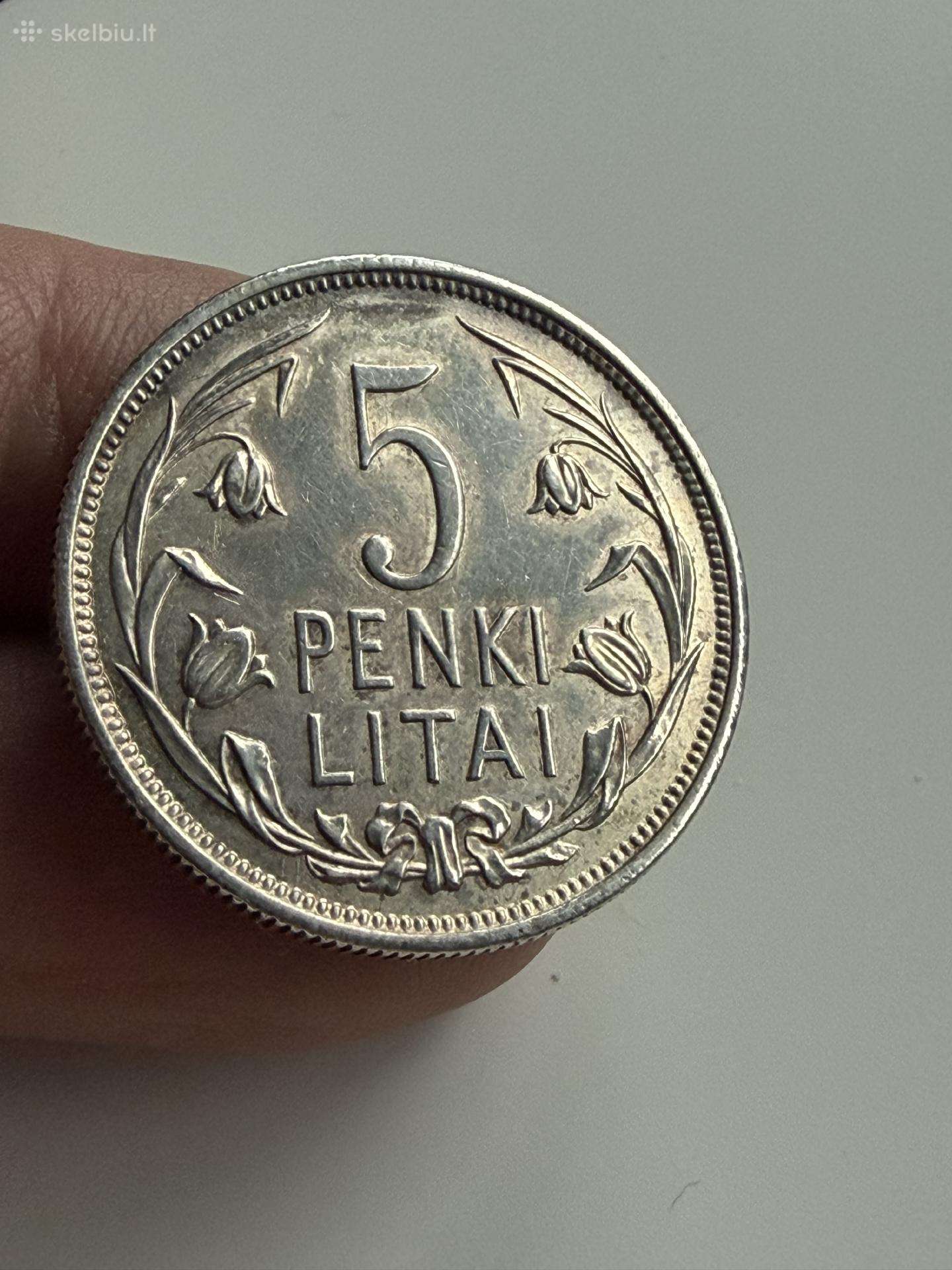 5 litai 1925 m