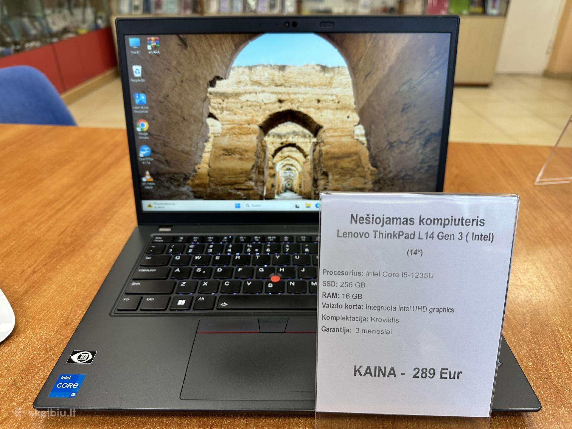 Lenovo Thinkpad L14 Gen 3 i5/256gb/16gb (Naudotas)