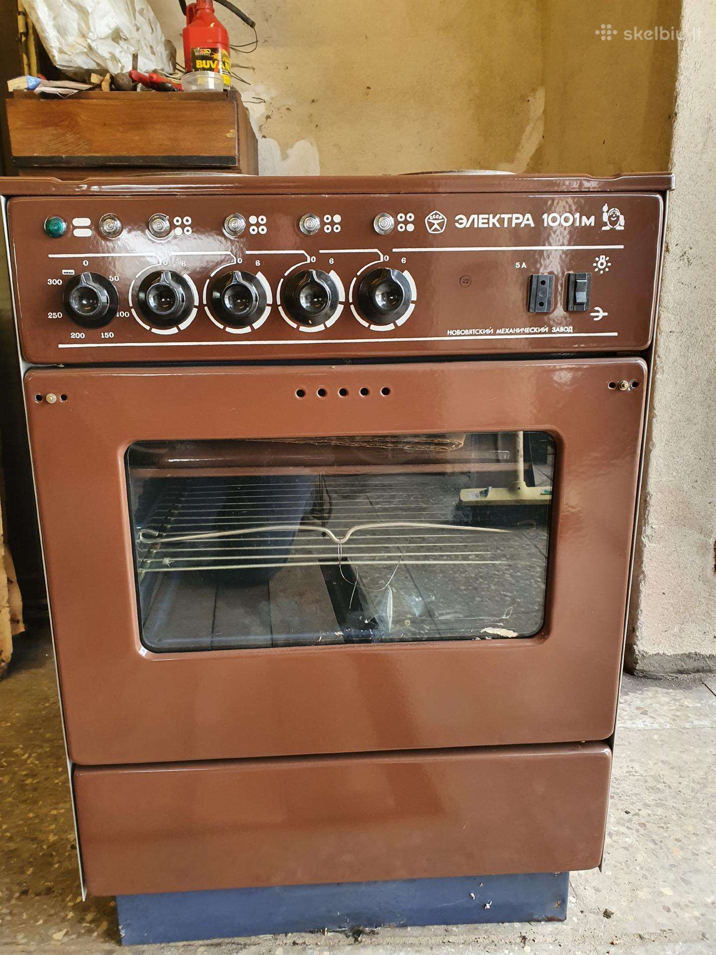 El. viryklė su orkaite Elektra 1001m, nenaudota