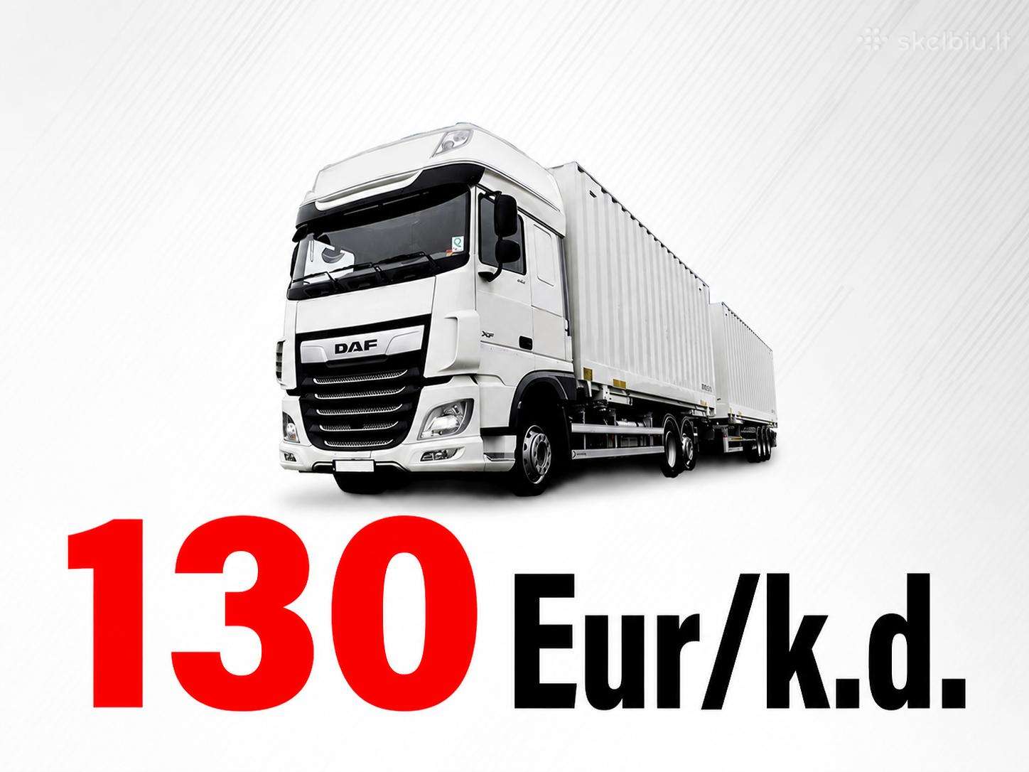 Darbas vairuotojams Vokietijoje Bdf 130 Eur/k.d.