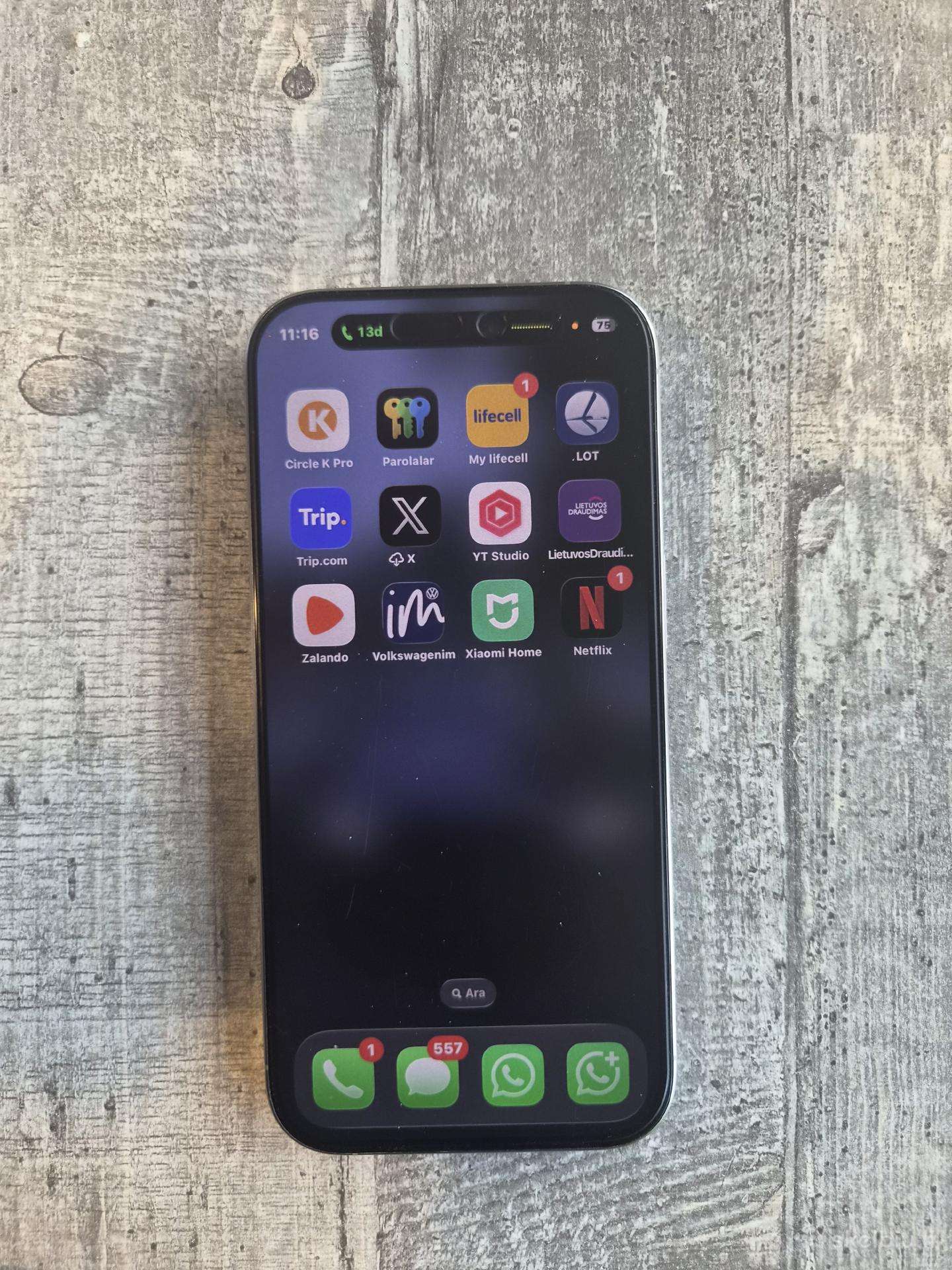 iPhone 16 pro 2 fizinės kortelės