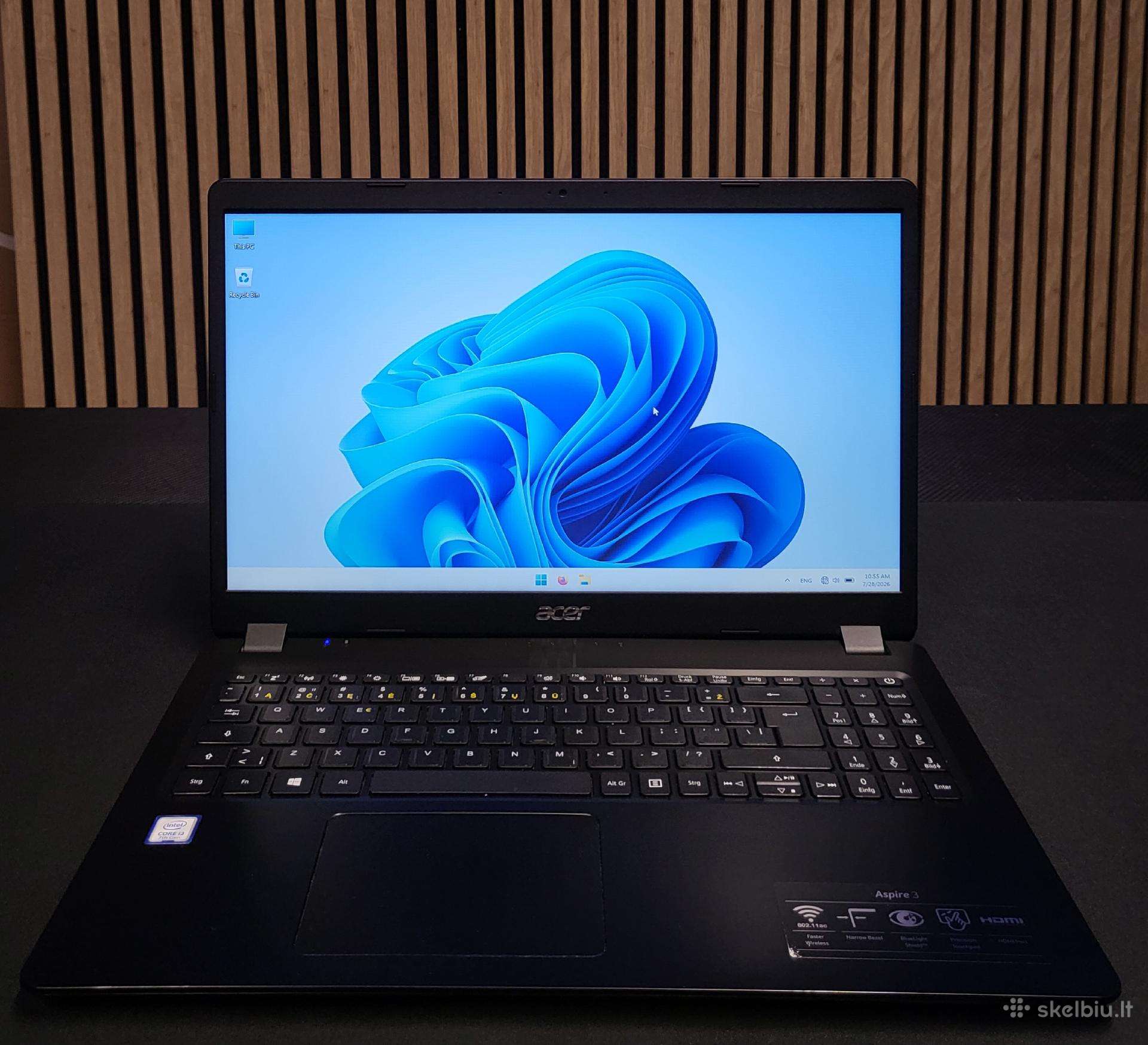 Acer 15,6 / Intel i3 7020 / 8 GB Ddr4 / SSD Nvme